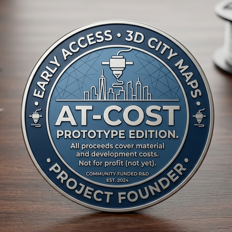 The Urban Lens: Custom 3D-Printed Topographic Cityscapes (Early Prototypes) - My Printed Perfections