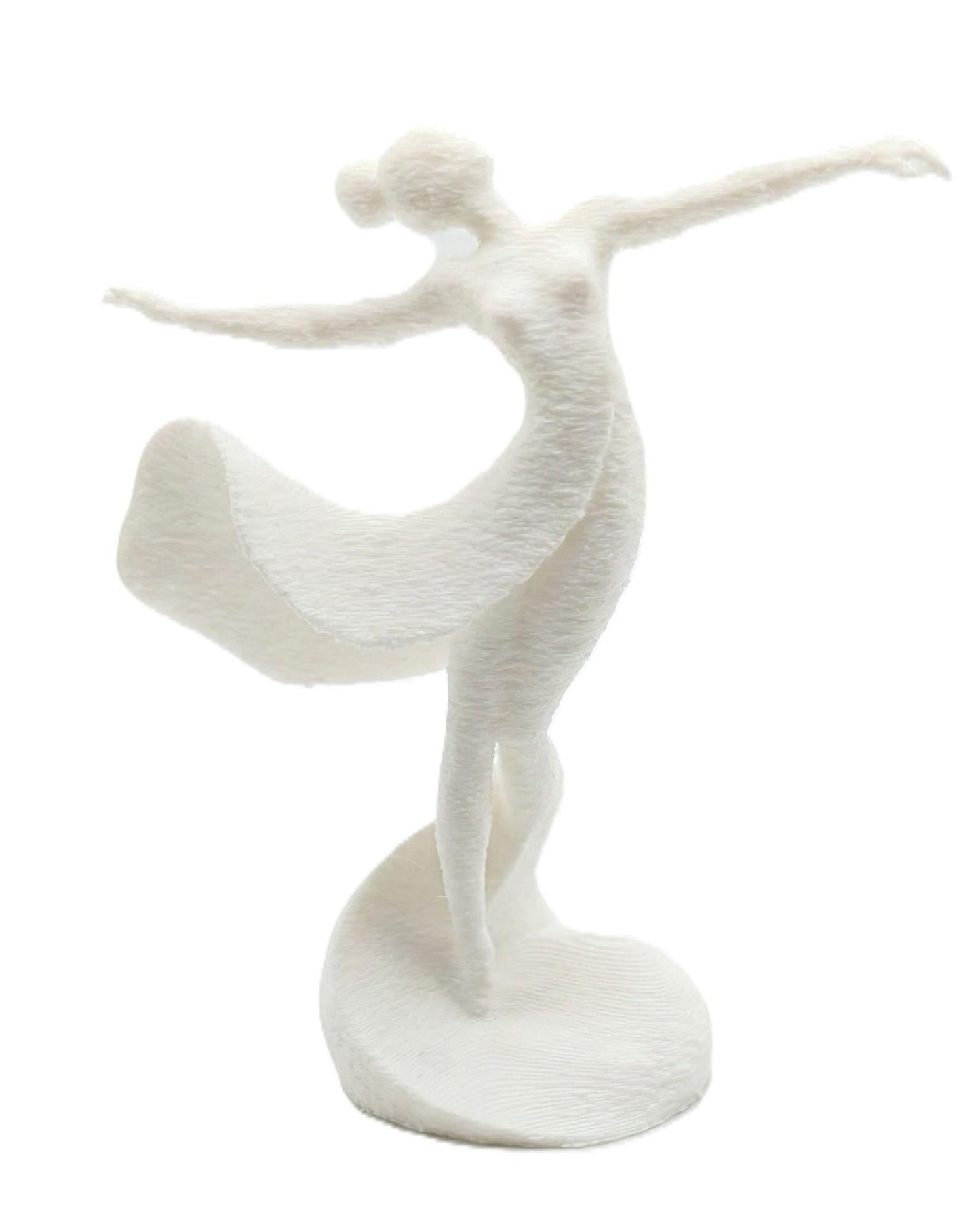 Dancer Figurine, Elegant Ballerina Model, Minimalist Female Art, Modern 3D Printed Decor - My Printed Perfections