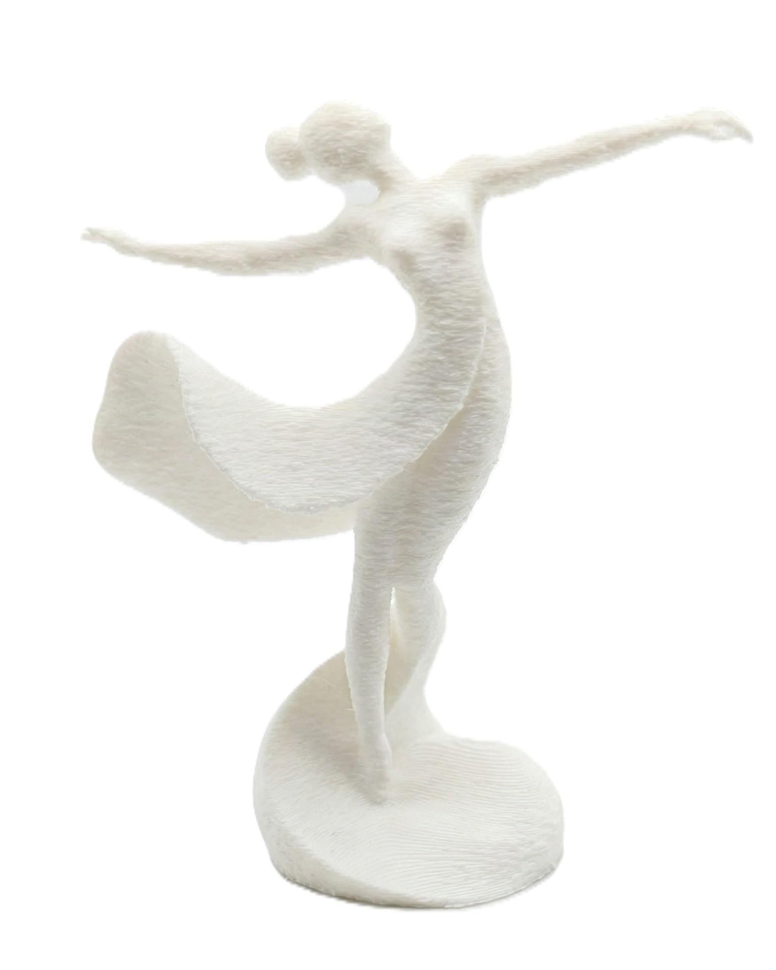 Dancer Figurine, Elegant Ballerina Model, Minimalist Female Art, Modern 3D Printed Decor - My Printed Perfections