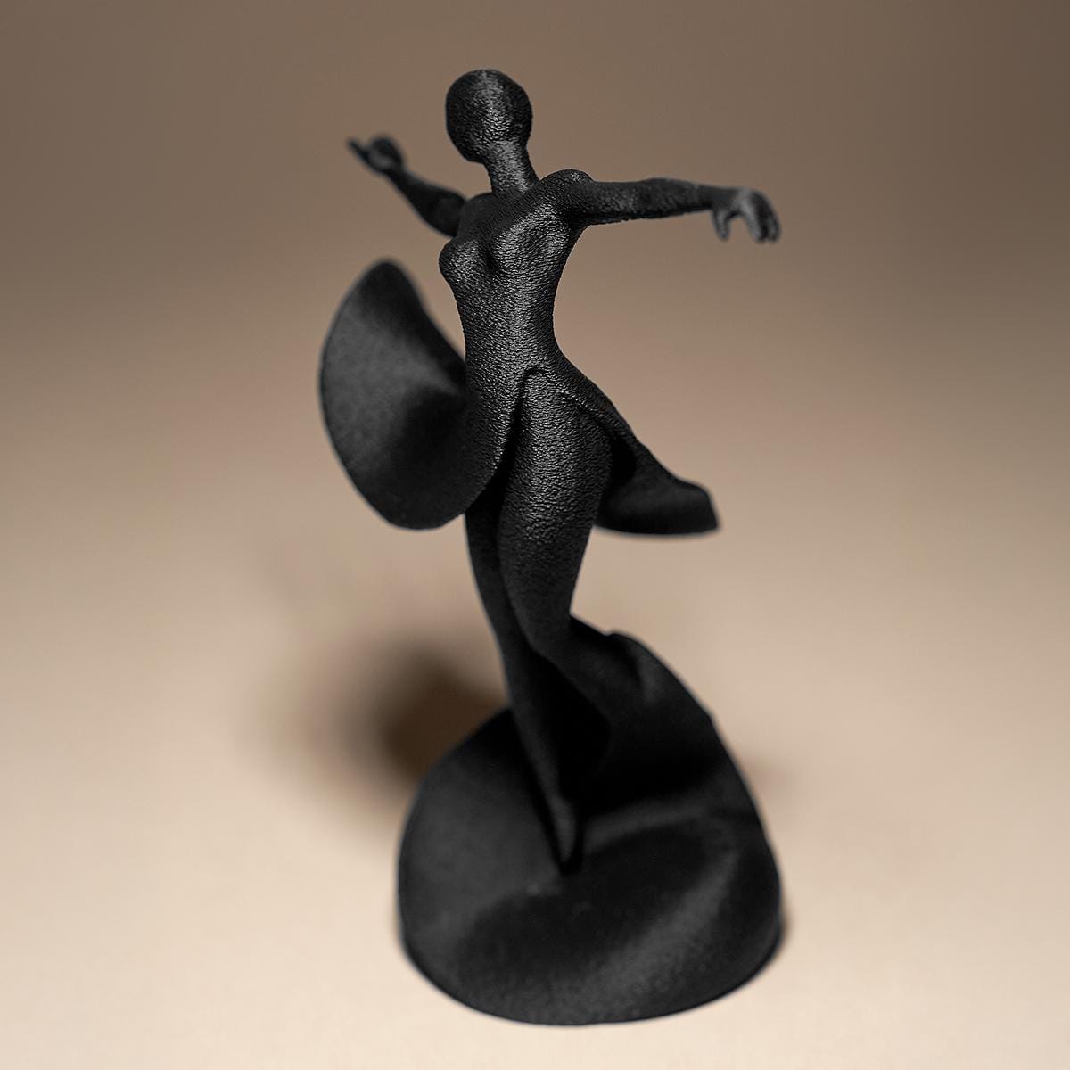Dancer Figurine, Elegant Ballerina Model, Minimalist Female Art, Modern 3D Printed Decor - My Printed Perfections