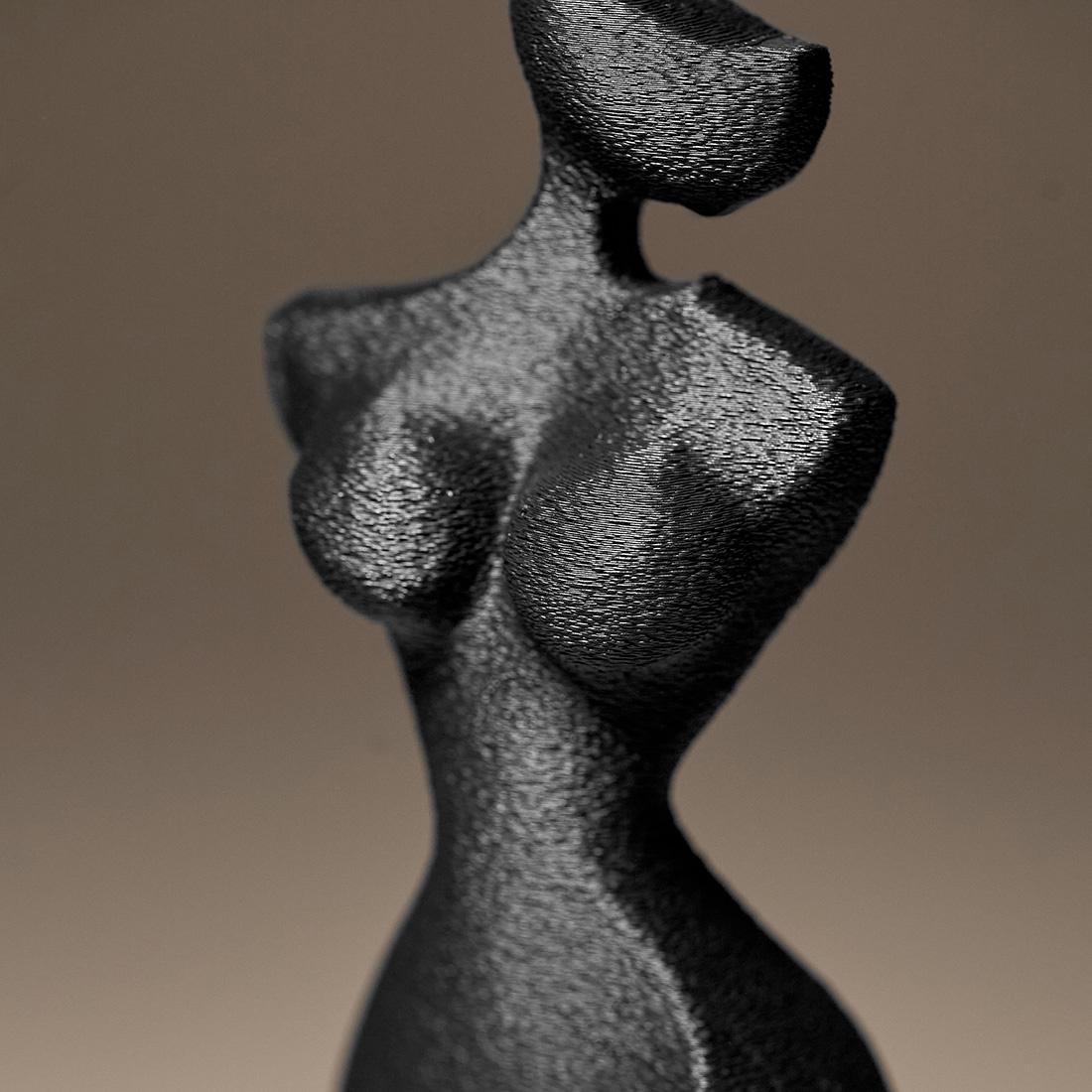 The Sensual Silhouette: Twisting Torso • 3D Printed Plastic Figurine by 29flo - My Printed Perfections