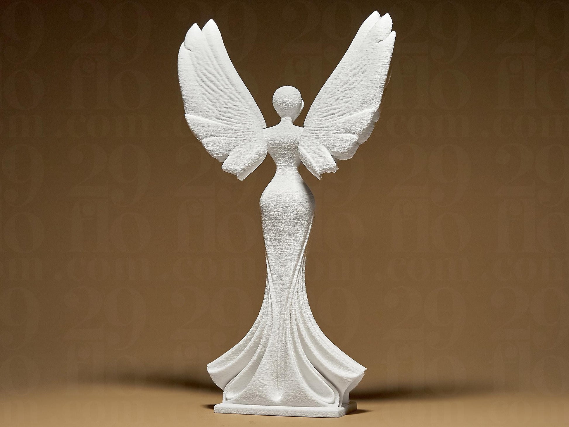 Angel Figurine, Ascending Spirit Model, Winged Minimalist Decor, Modern 3D Printed Art - My Printed Perfections