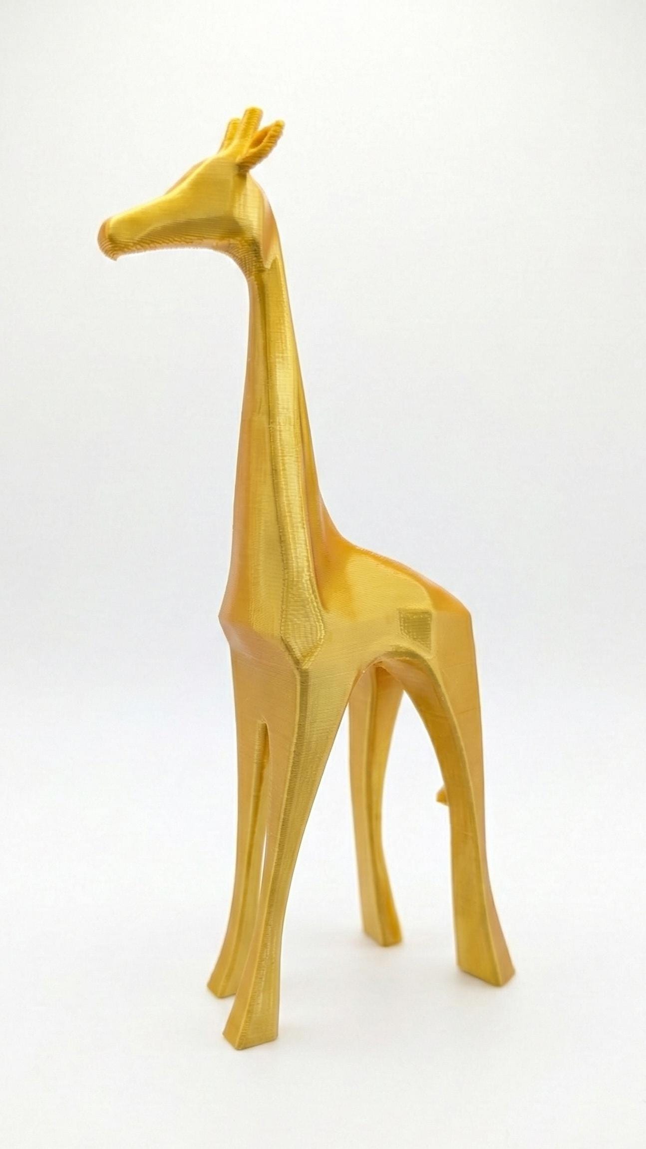 Giraffe Figurine, Minimalist Savannah Model, Modern Wildlife Decor, 3D Printed Nursery Gift - My Printed Perfections
