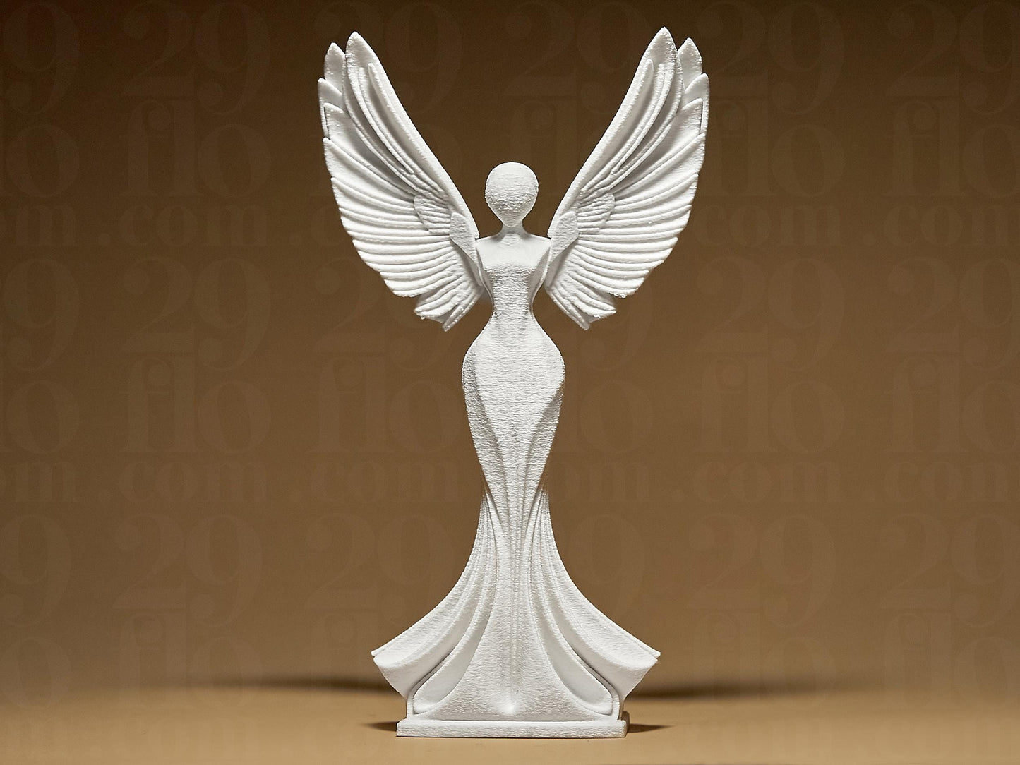 Angel Figurine, Ascending Spirit Model, Winged Minimalist Decor, Modern 3D Printed Art - My Printed Perfections