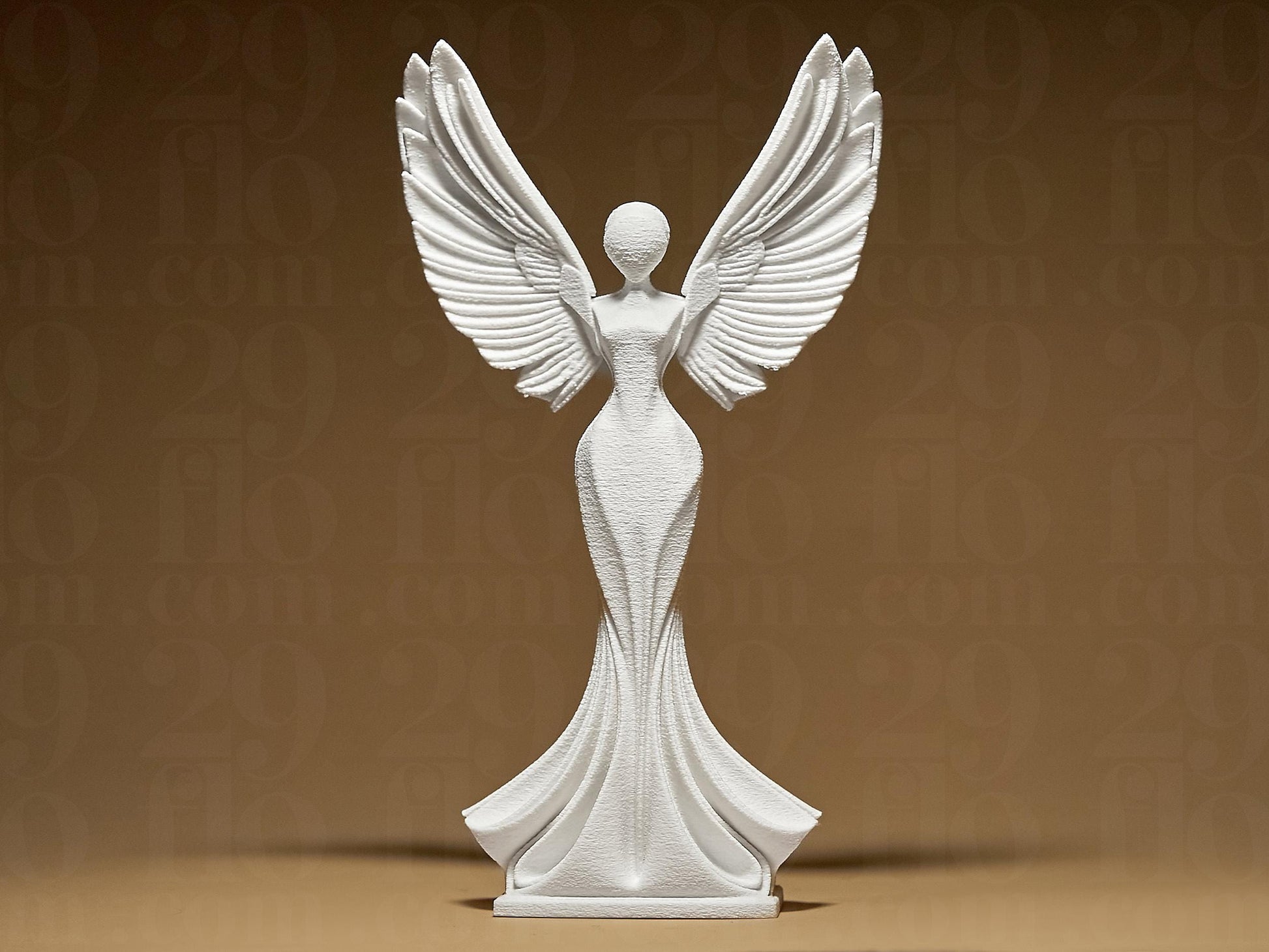Angel Figurine, Ascending Spirit Model, Winged Minimalist Decor, Modern 3D Printed Art - My Printed Perfections