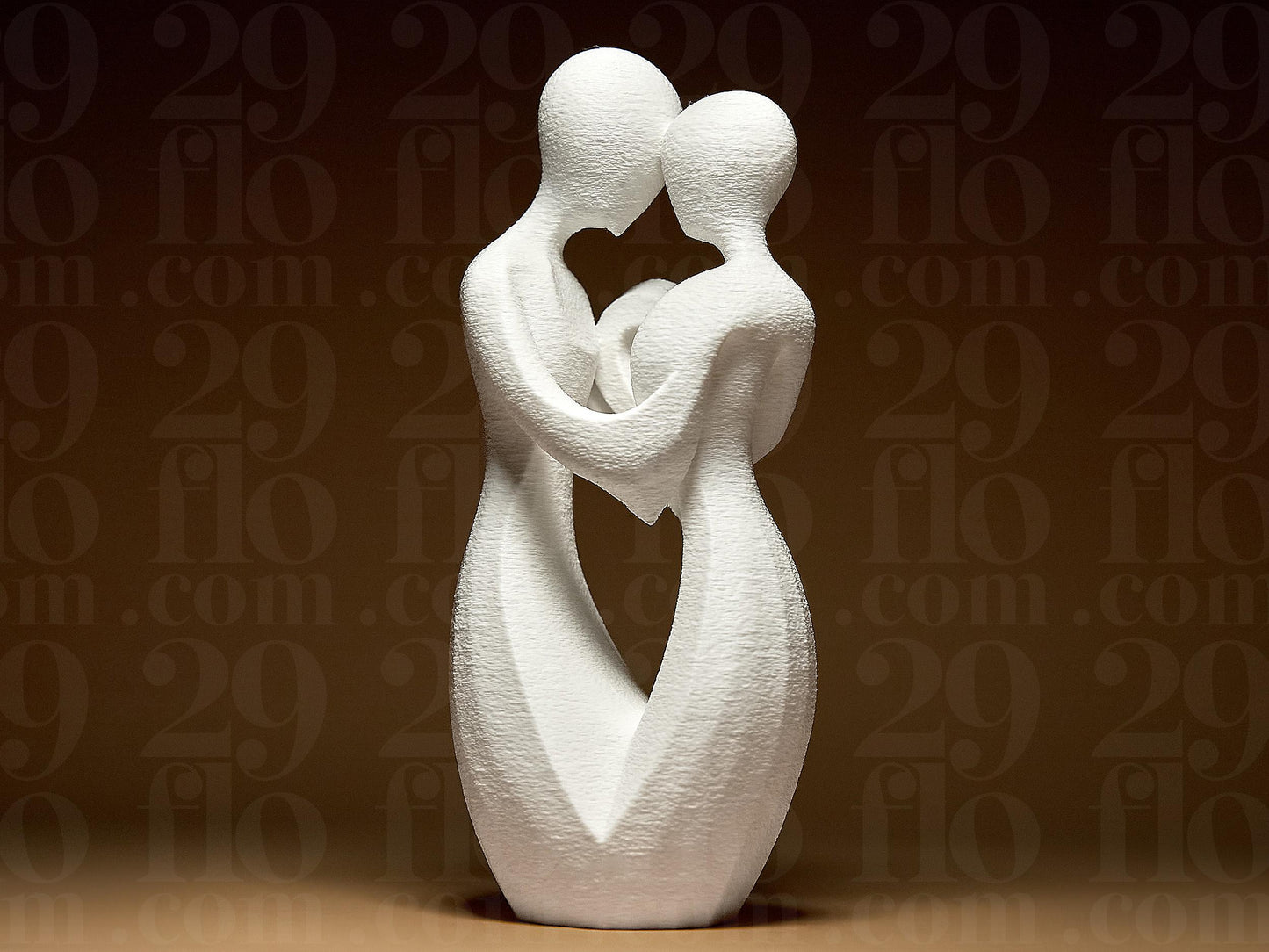 The Soulmate Couple: Silent Silhouette, Abstract Couple Sculpture, Romantic Anniversary Gift, Minimalist Love Statue, Modern Wedding Decor