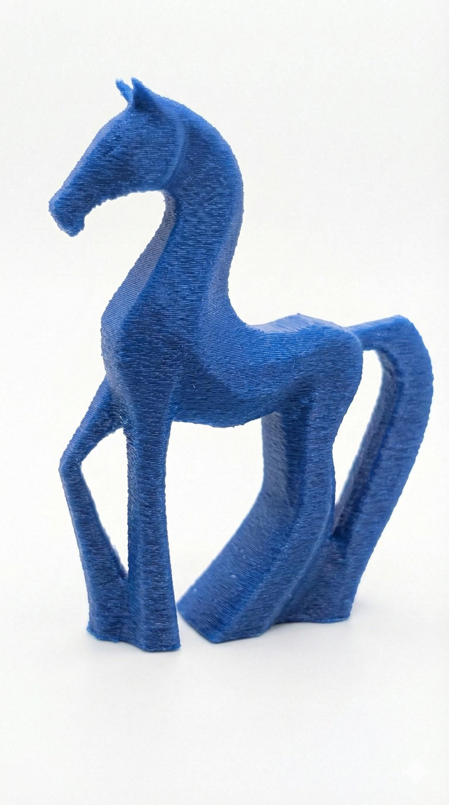 Horse Figurine, Minimalist Equestrian Model, Modern Animal Decor, 3D Printed Gift Art - My Printed Perfections