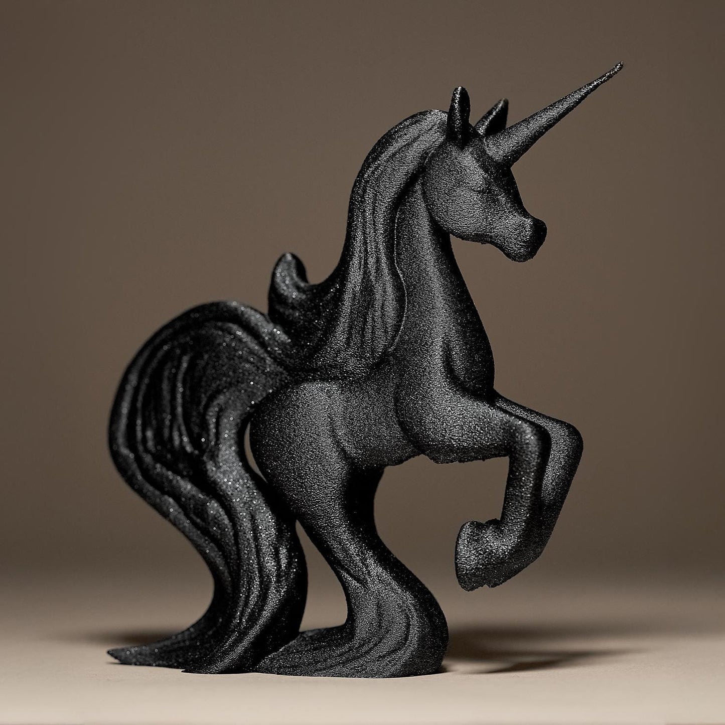 The Unique Unicorn: Flowing Form • 3D Printed Plastic Figurine by 29flo - My Printed Perfections