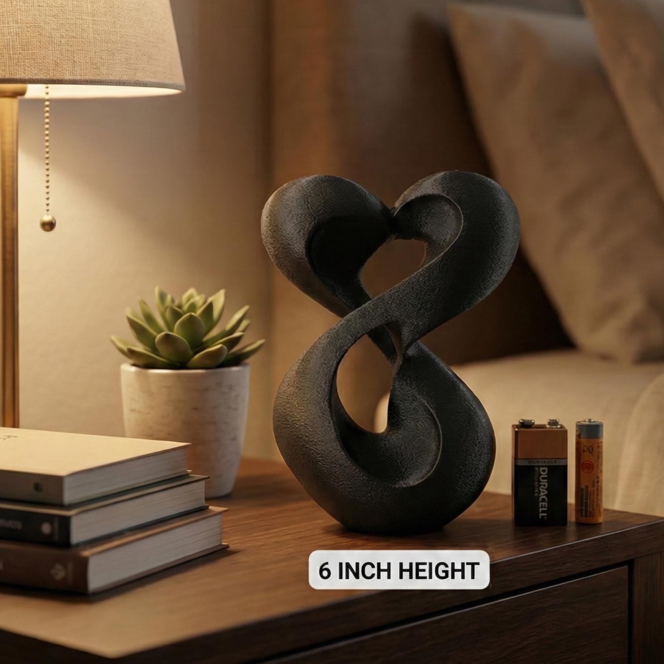 The Infinite Heart: Endless Affection • 3D Printed Plastic Figurine by 29flo