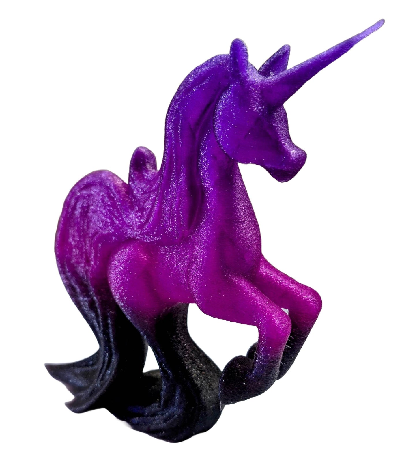 The Unique Unicorn: Flowing Form • 3D Printed Plastic Figurine by 29flo - My Printed Perfections