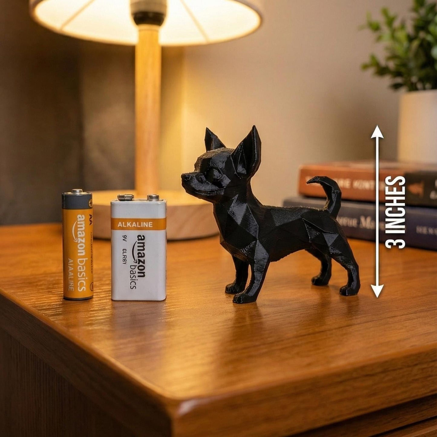 Chihuahua Figurine, Cubist Dog Model, Minimalist Pet Art, Modern 3D Printed Gift - My Printed Perfections