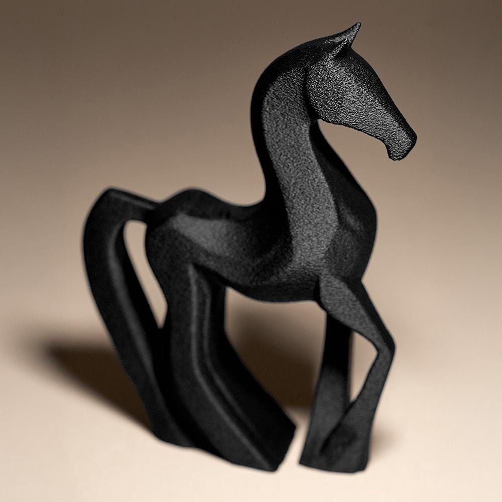 Horse Figurine, Minimalist Equestrian Model, Modern Animal Decor, 3D Printed Gift Art - My Printed Perfections