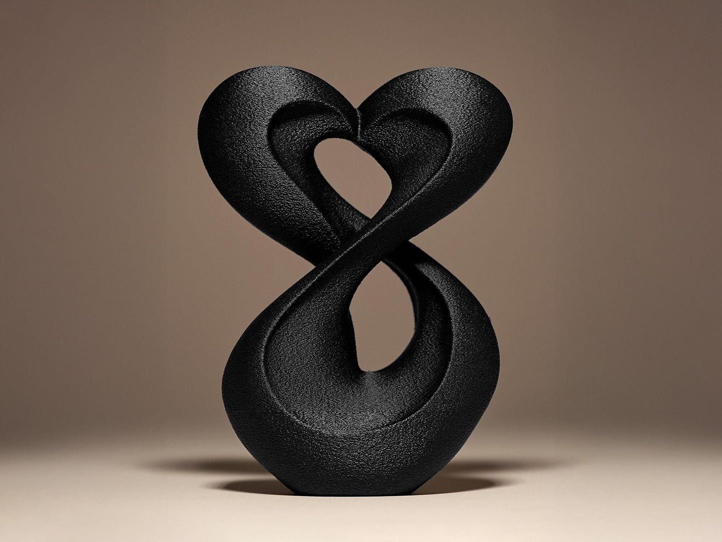 The Infinite Heart: Endless Affection • 3D Printed Plastic Figurine by 29flo