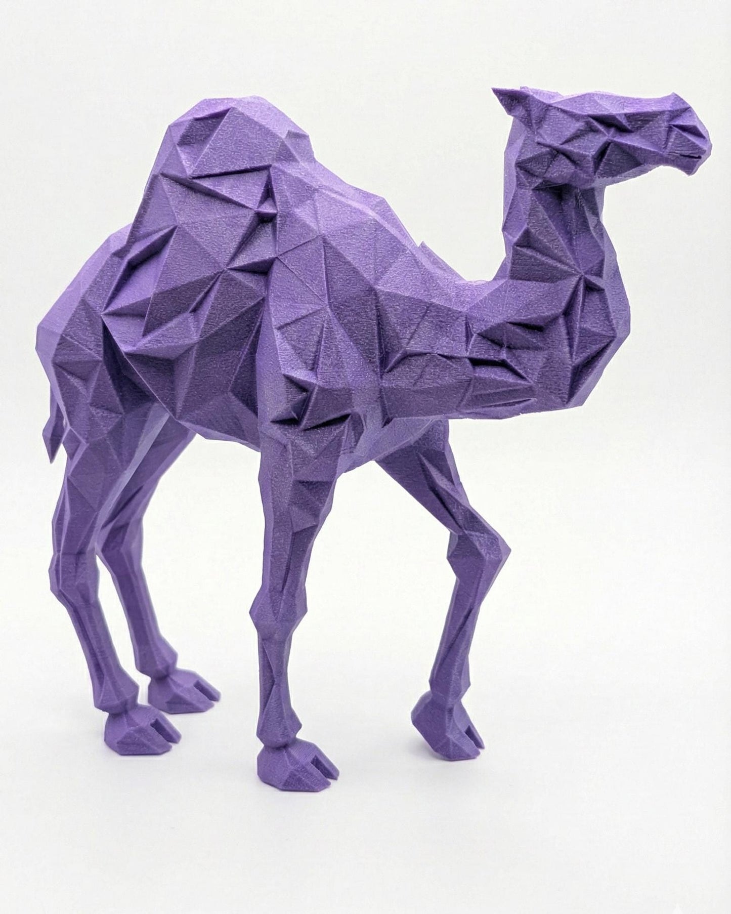 Camel Figurine, Geometric Saharan Model, Minimalist Desert Decor, Modern 3D Printed Art - My Printed Perfections