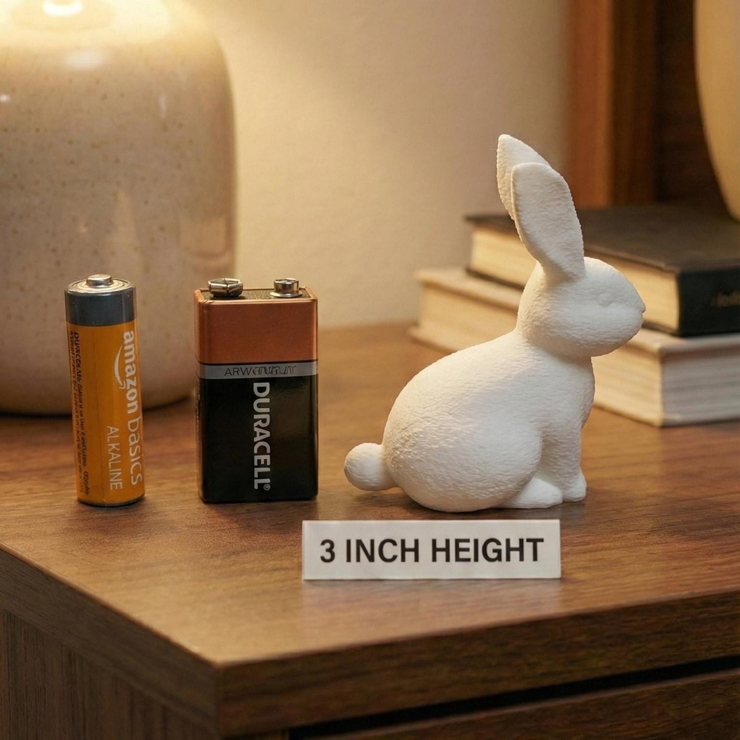 Bunny Figurine, Minimalist Rabbit Model, Modern Animal Decor, 3D Printed Art - My Printed Perfections