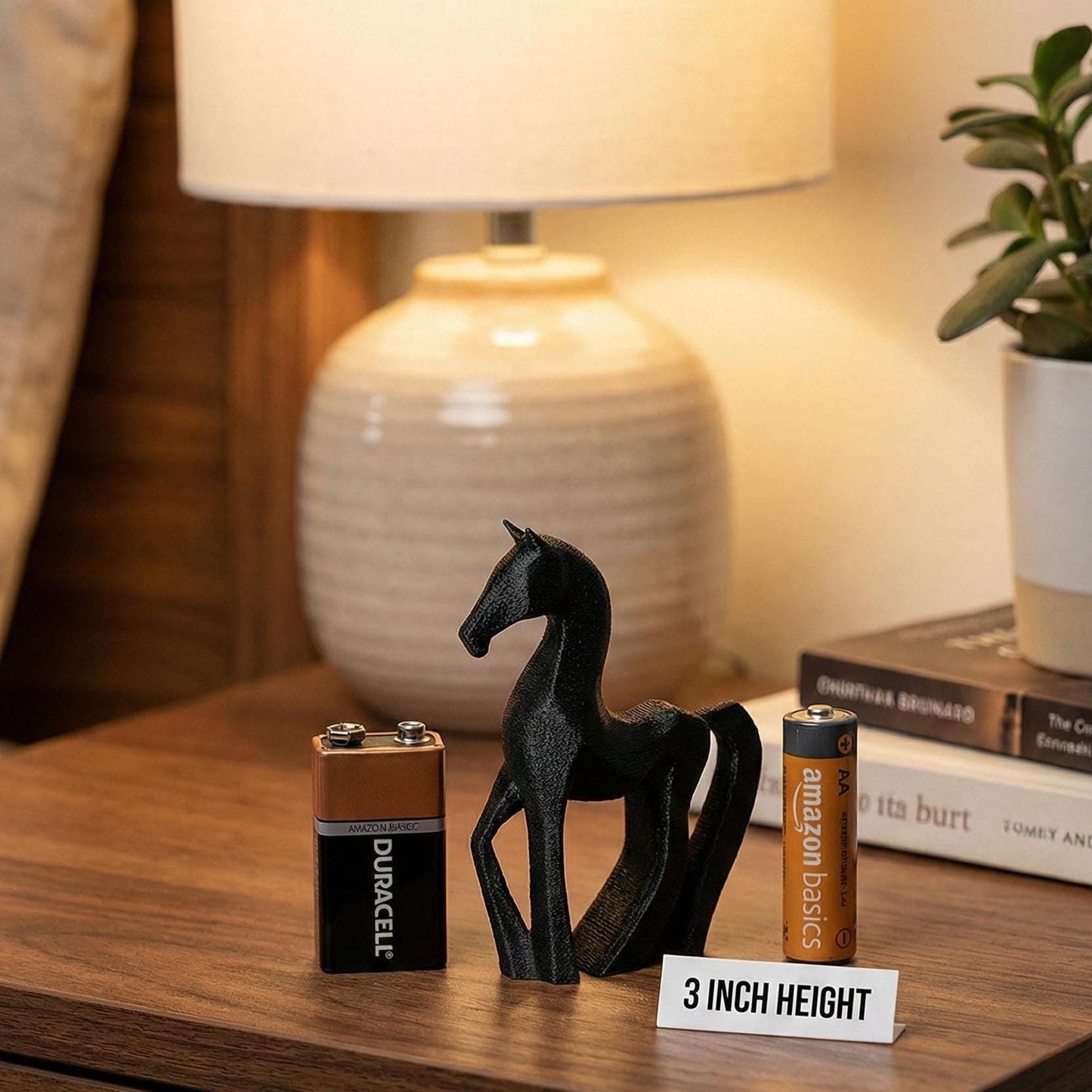 Horse Figurine, Minimalist Equestrian Model, Modern Animal Decor, 3D Printed Gift Art - My Printed Perfections