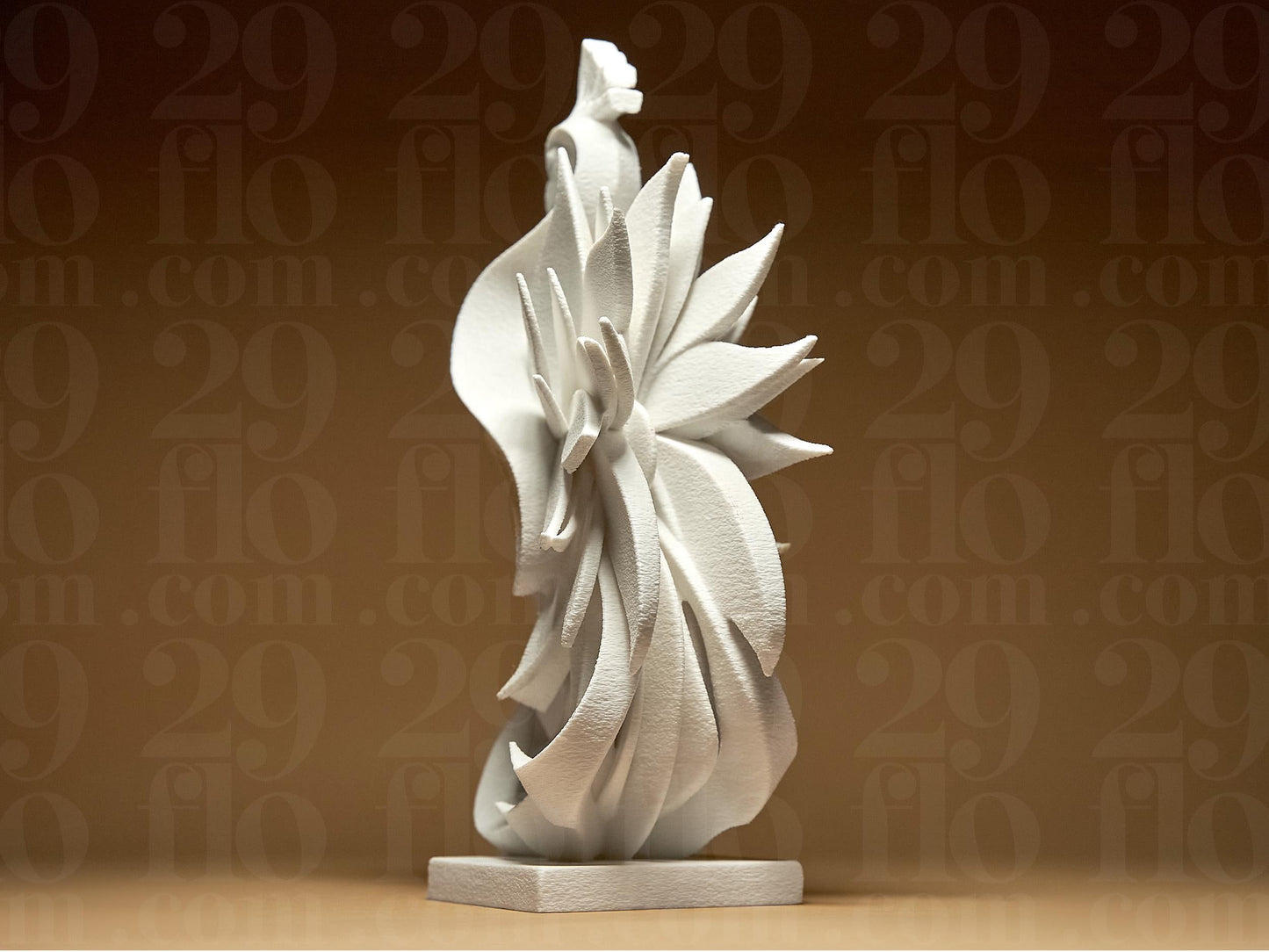 Peacock Figurine, Sweeping Bird Model, Minimalist Wildlife Decor, Modern 3D Printed Art - My Printed Perfections