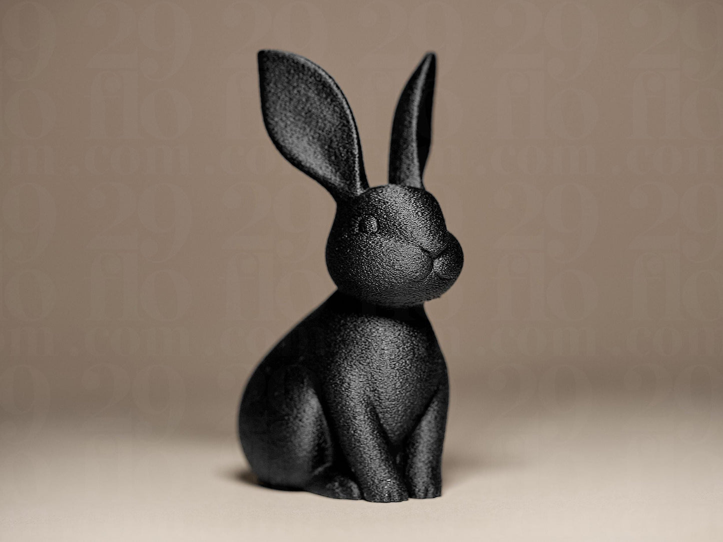 Bunny Figurine, Minimalist Rabbit Model, Modern Animal Decor, 3D Printed Art - My Printed Perfections