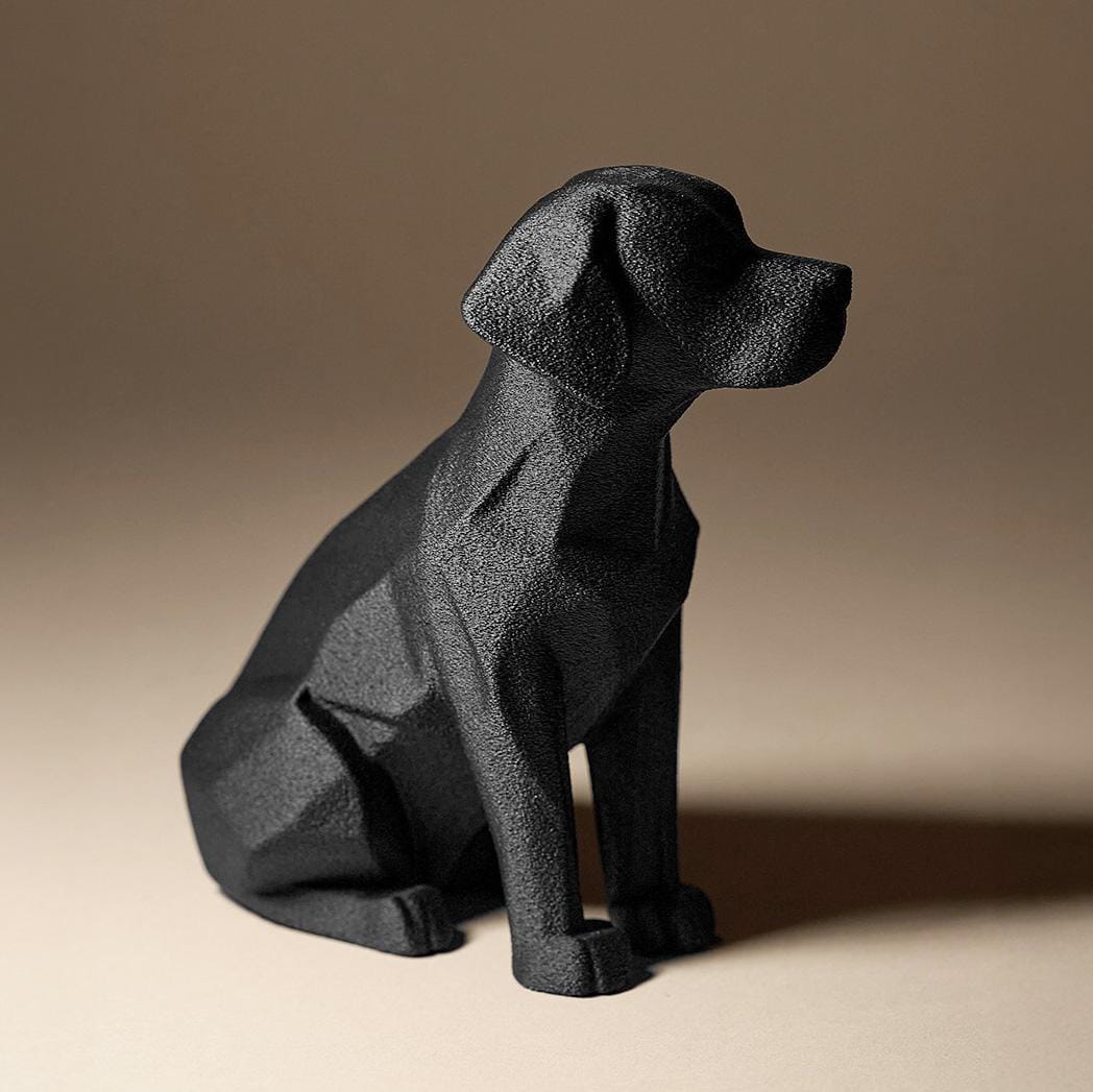Dog Figurine, Noble Companion Model, Minimalist Animal Decor, Modern 3D Printed Art - My Printed Perfections