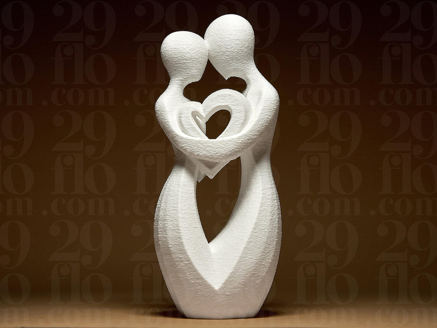 The Soulmate Couple: Silent Silhouette, Abstract Couple Sculpture, Romantic Anniversary Gift, Minimalist Love Statue, Modern Wedding Decor