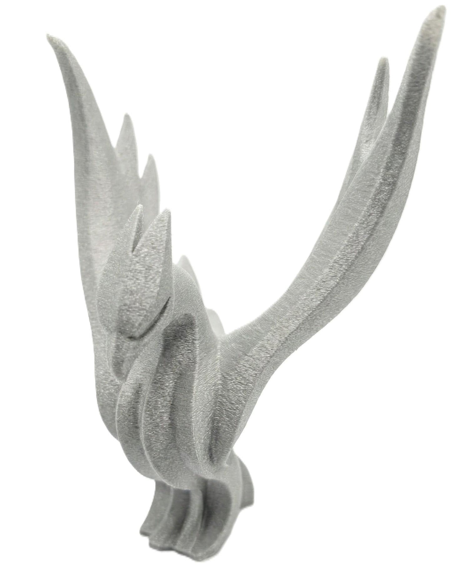 Phoenix Figurine, Mythical Bird Model, Minimalist Fire Decor, Modern 3D Printed Art - My Printed Perfections
