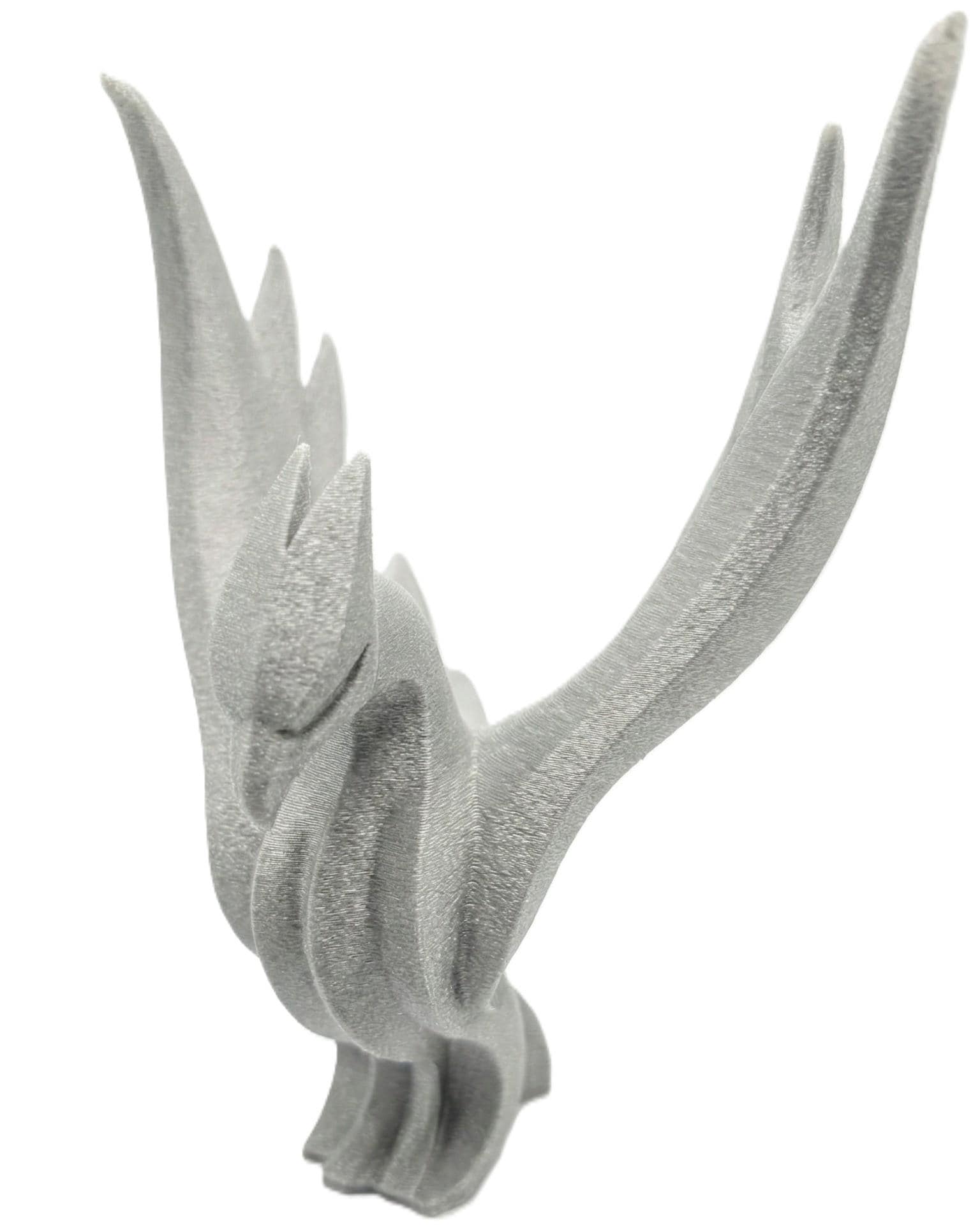 Phoenix Figurine, Mythical Bird Model, Minimalist Fire Decor, Modern 3D Printed Art - My Printed Perfections