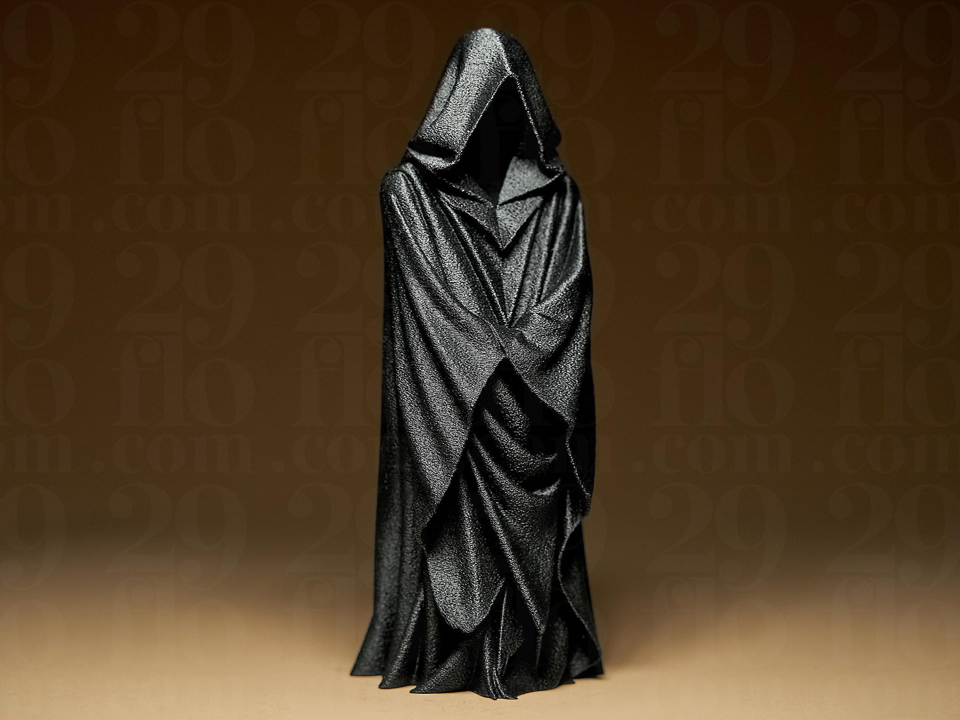 Hooded Sentinel Model, Grim Guardian Figurine, Dark Fantasy Decor, Gothic Robed Cloak Art - My Printed Perfections