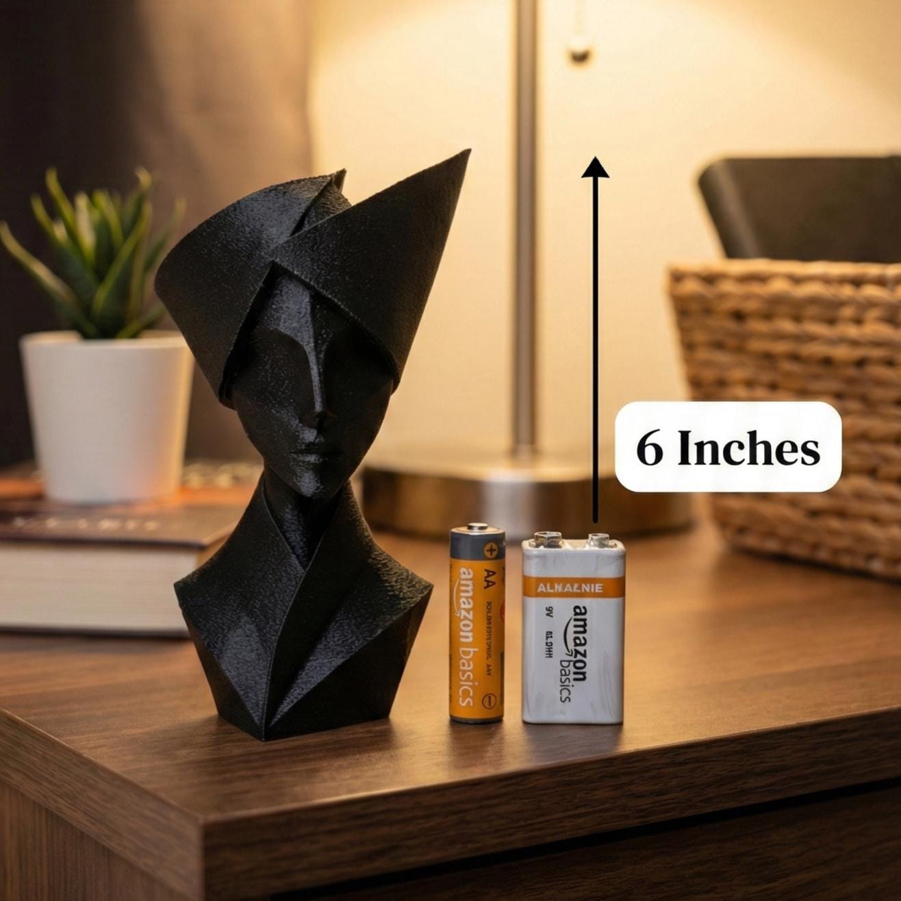Woman Bust Figurine, Geometric Aristocrat Model, Abstract Female Decor, Modern 3D Printed Art - My Printed Perfections