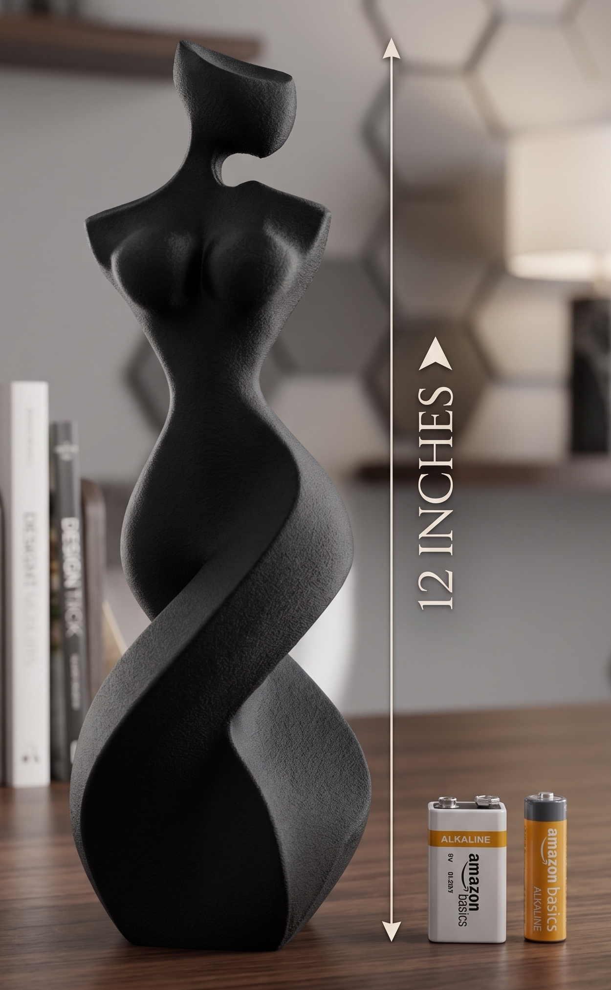Woman Torso Model, Abstract Twisted Female Figurine, Minimalist Body Decor, Modern Art