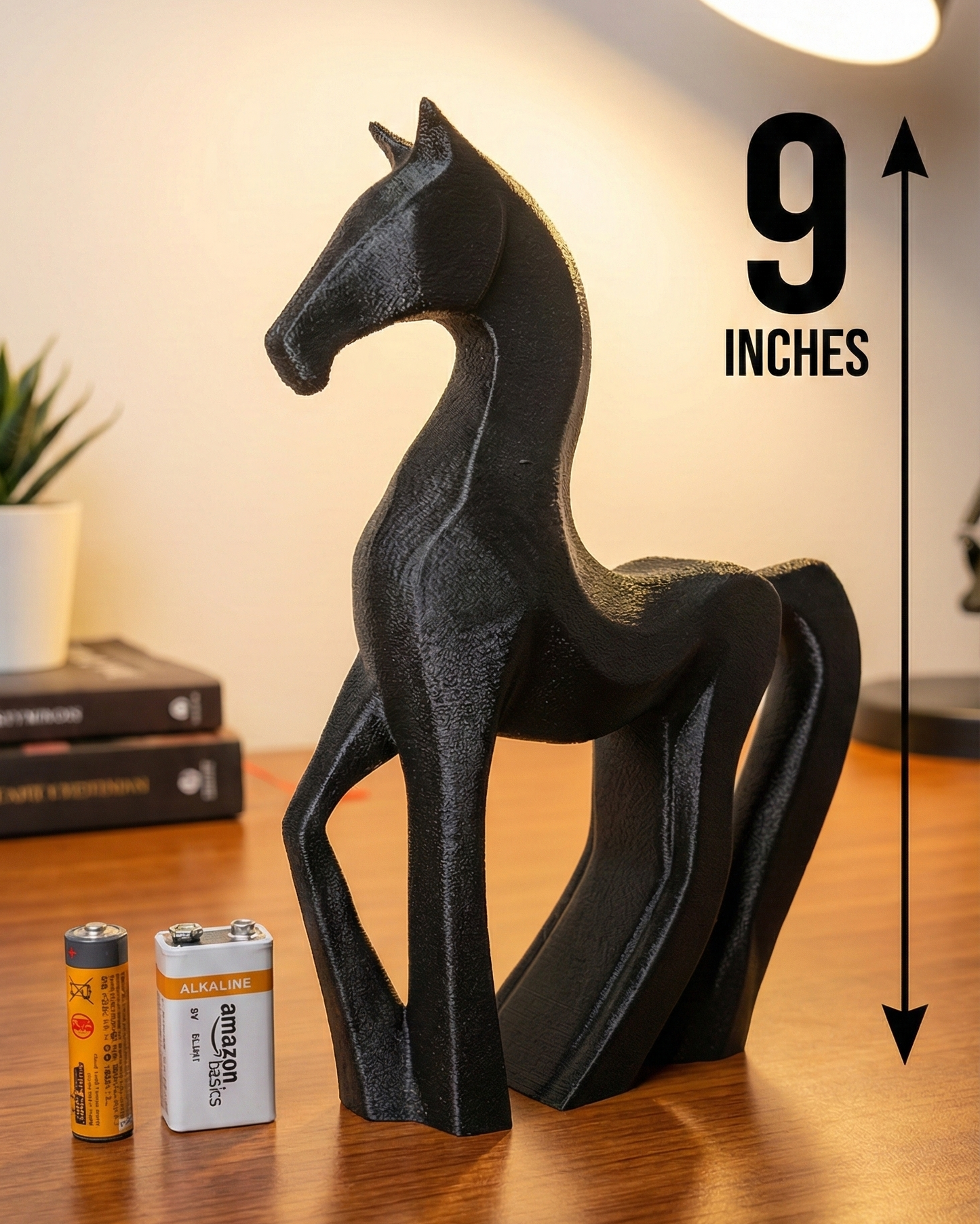 Horse Figurine, Minimalist Equestrian Model, Modern Animal Decor, 3D Printed Gift Art - My Printed Perfections