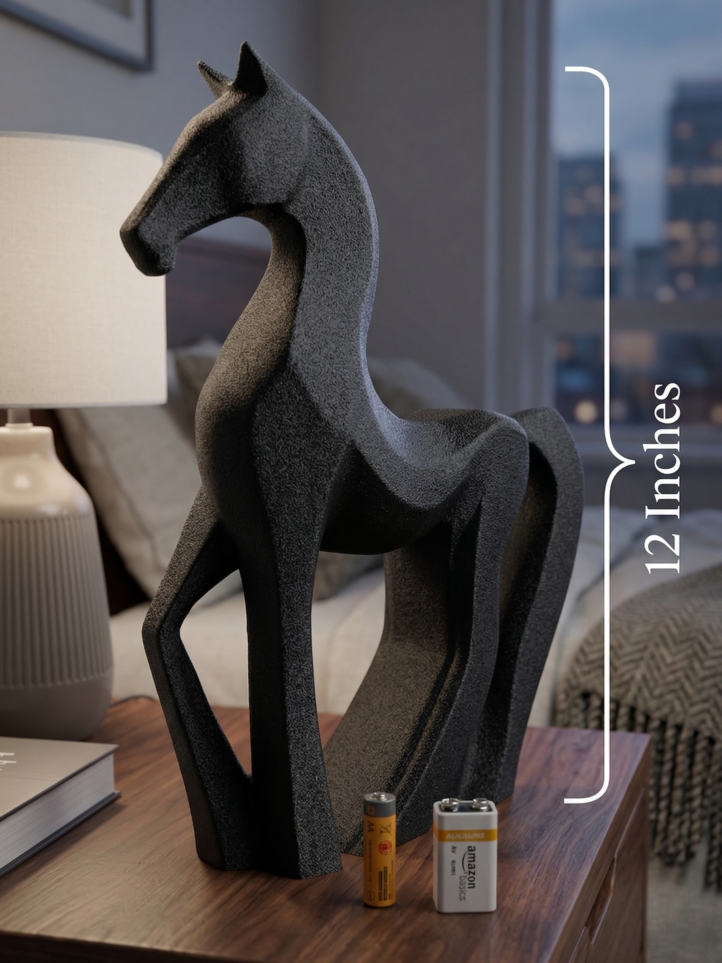 Horse Figurine, Minimalist Equestrian Model, Modern Animal Decor, 3D Printed Gift Art - My Printed Perfections