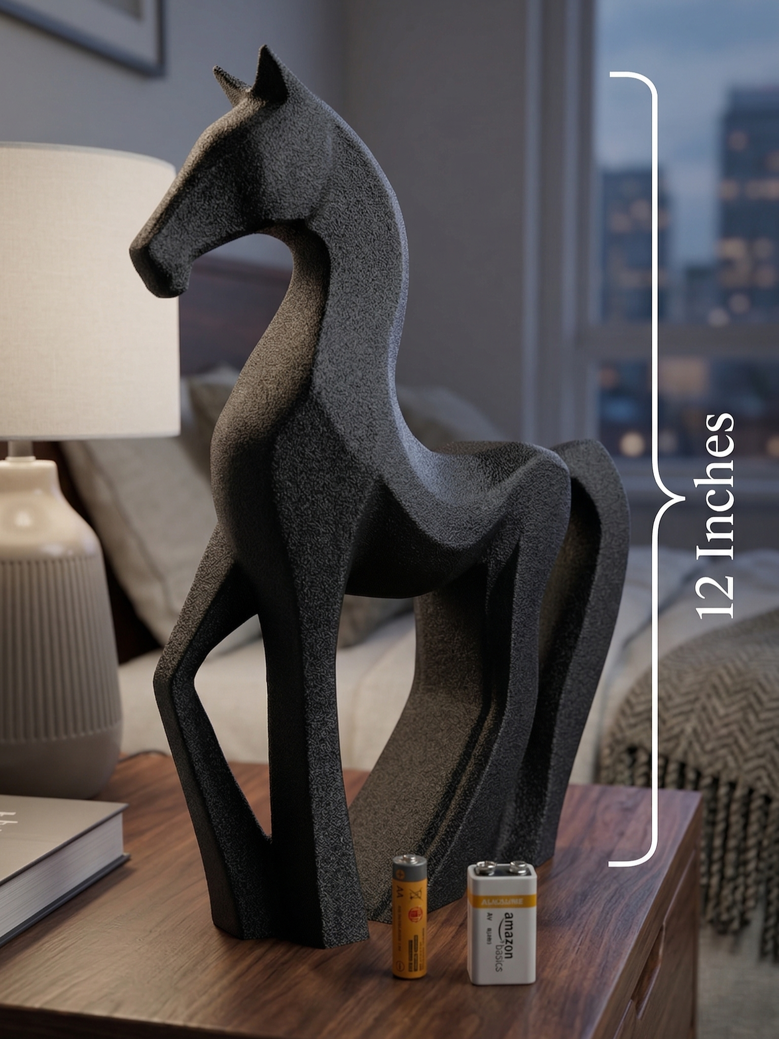 Horse Figurine, Minimalist Equestrian Model, Modern Animal Decor, 3D Printed Gift Art - My Printed Perfections