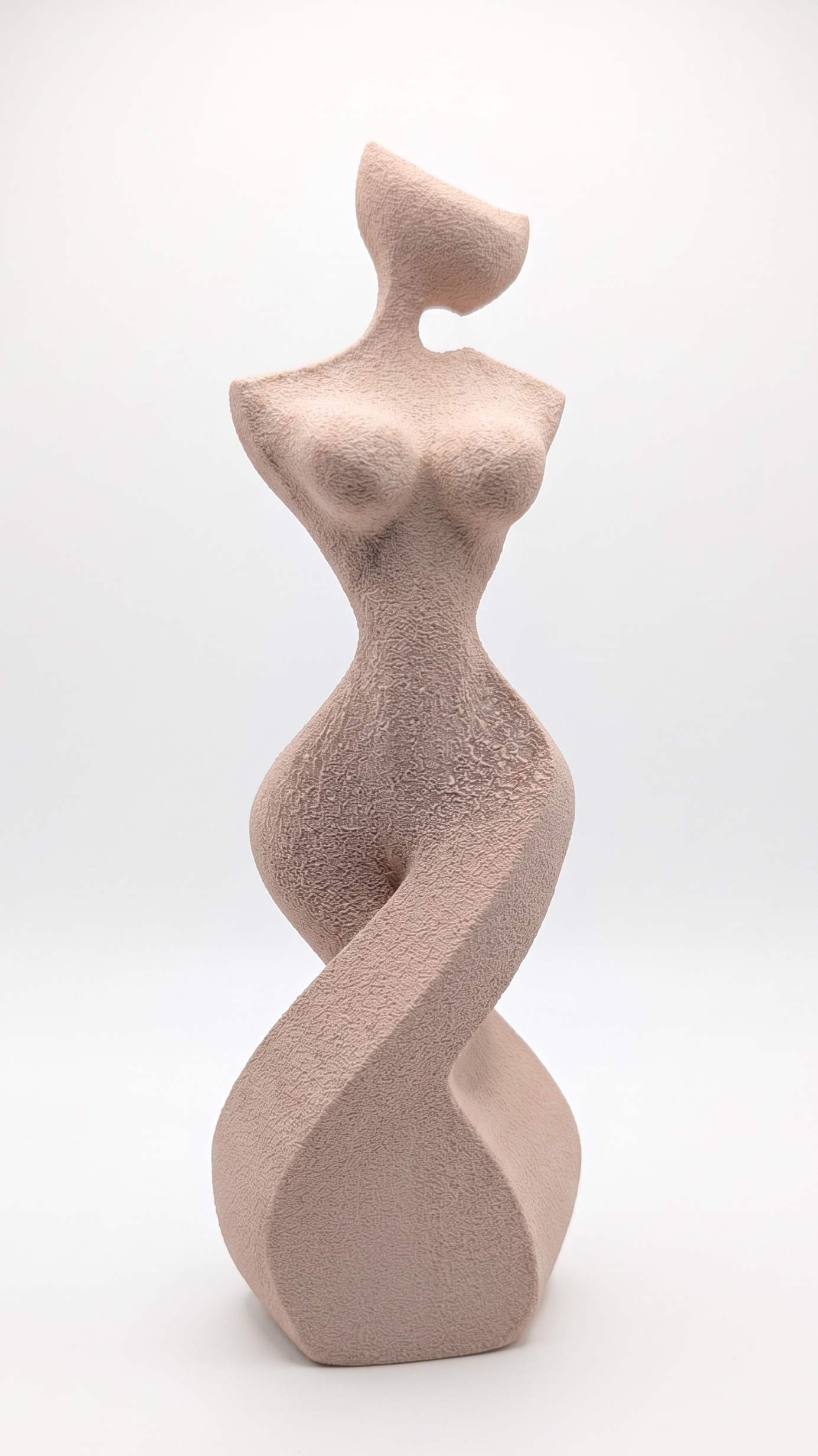 Woman Torso Model, Abstract Twisted Female Figurine, Minimalist Body Decor, Modern Art