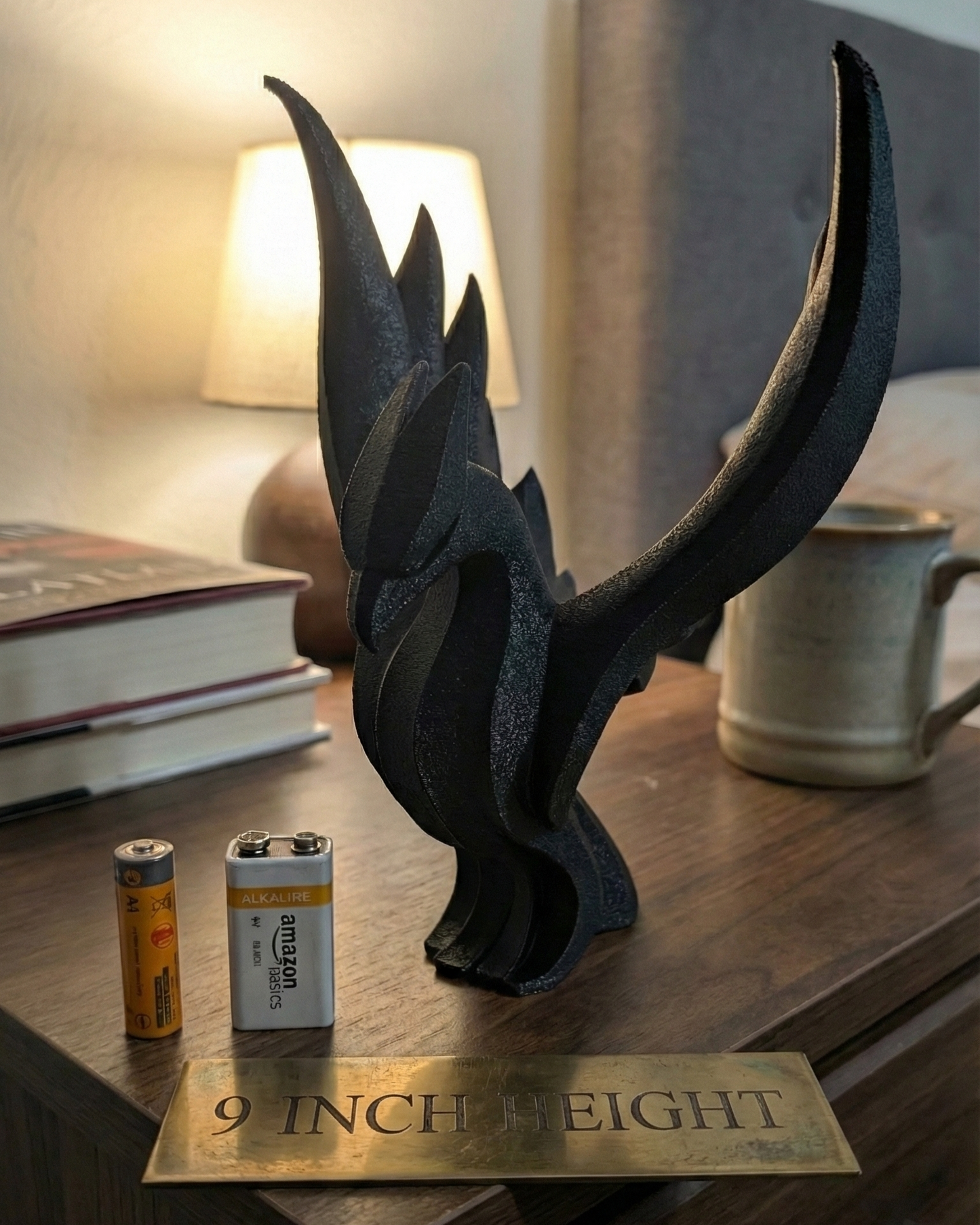 Phoenix Figurine, Mythical Bird Model, Minimalist Fire Decor, Modern 3D Printed Art - My Printed Perfections