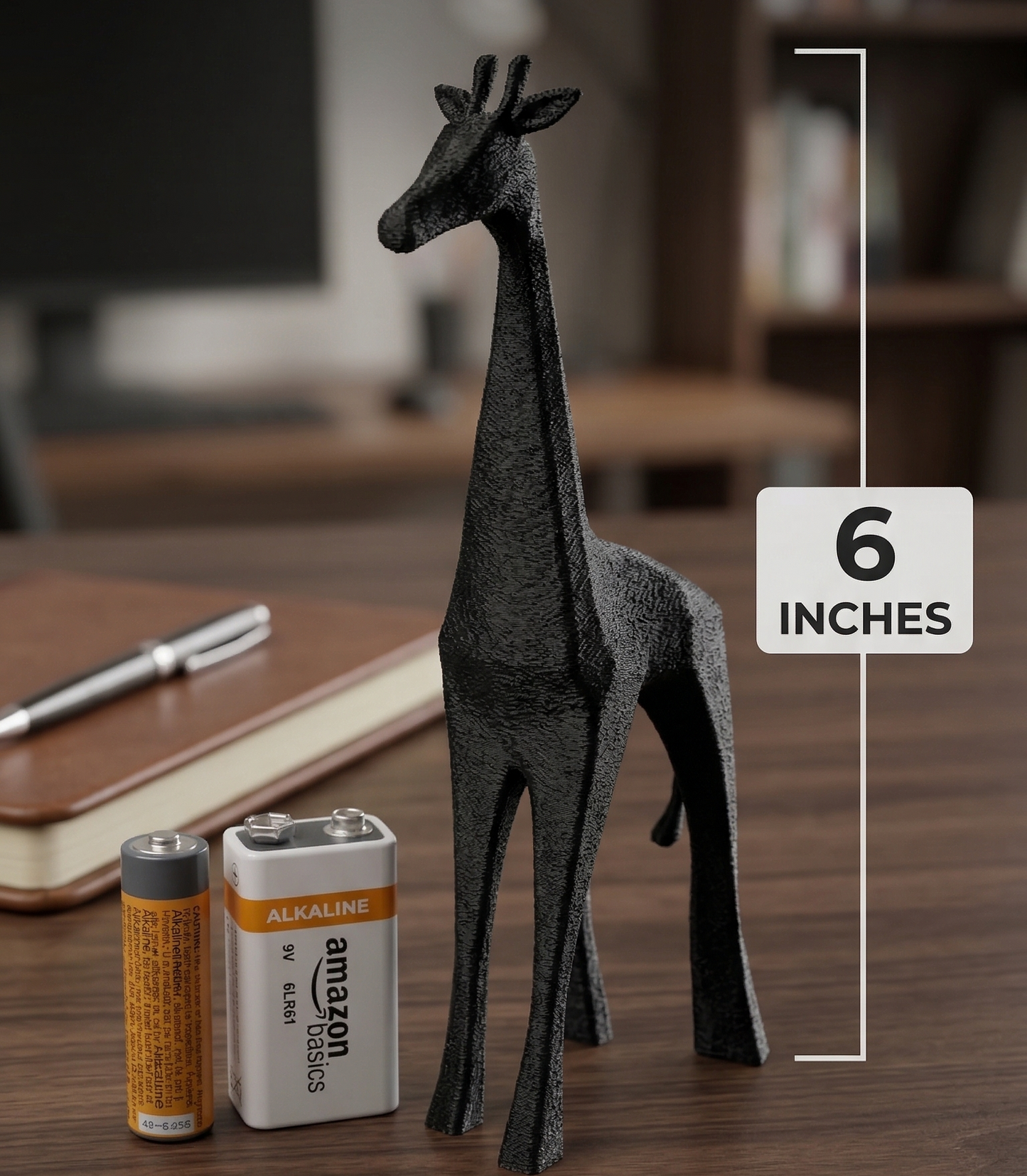 Giraffe Figurine, Minimalist Savannah Model, Modern Wildlife Decor, 3D Printed Nursery Gift - My Printed Perfections