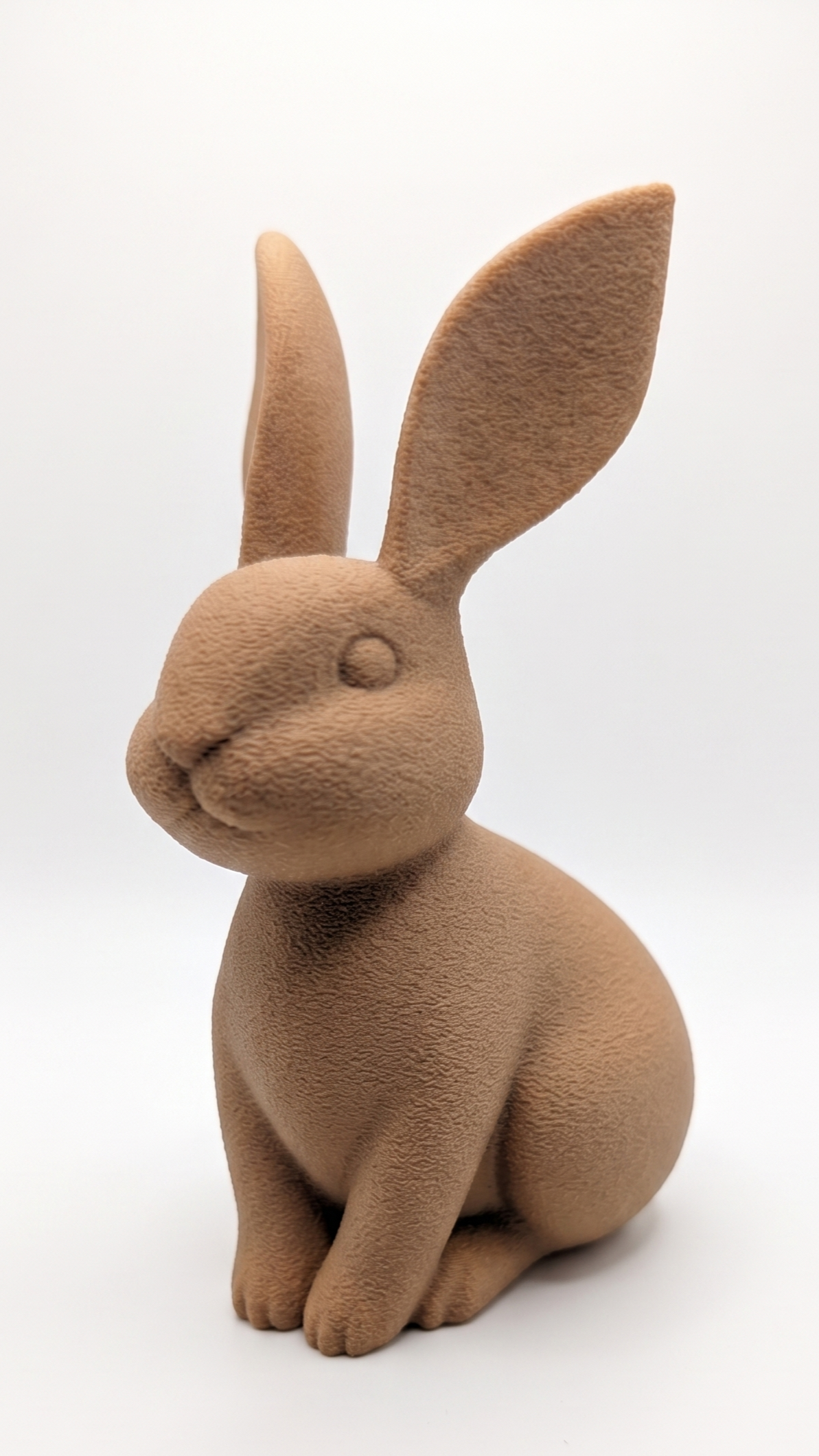 Bunny Figurine, Minimalist Rabbit Model, Modern Animal Decor, 3D Printed Art