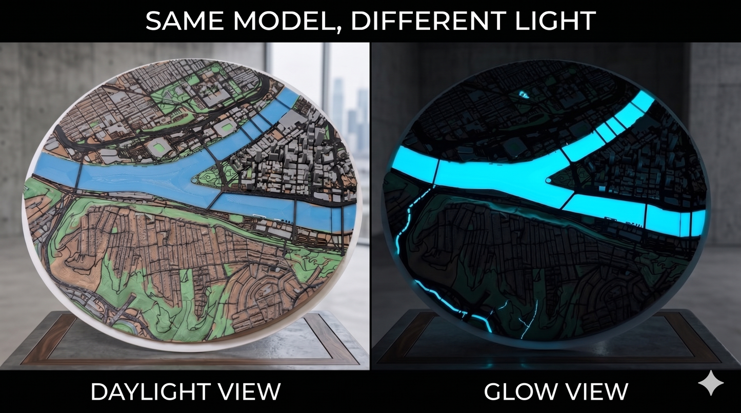 The Urban Lens: Custom 3D-Printed Topographic Cityscapes (Early Prototypes)