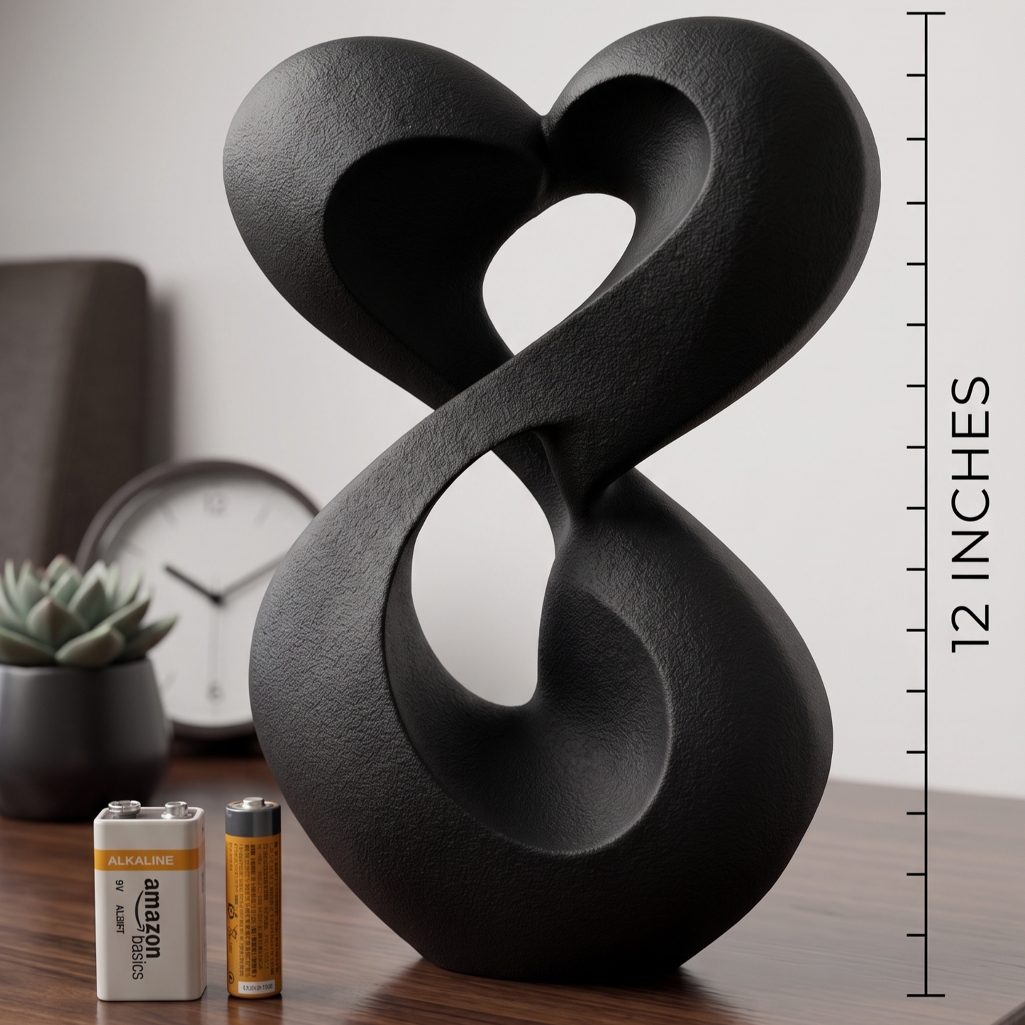 The Infinite Heart: Endless Affection • 3D Printed Plastic Figurine by 29flo