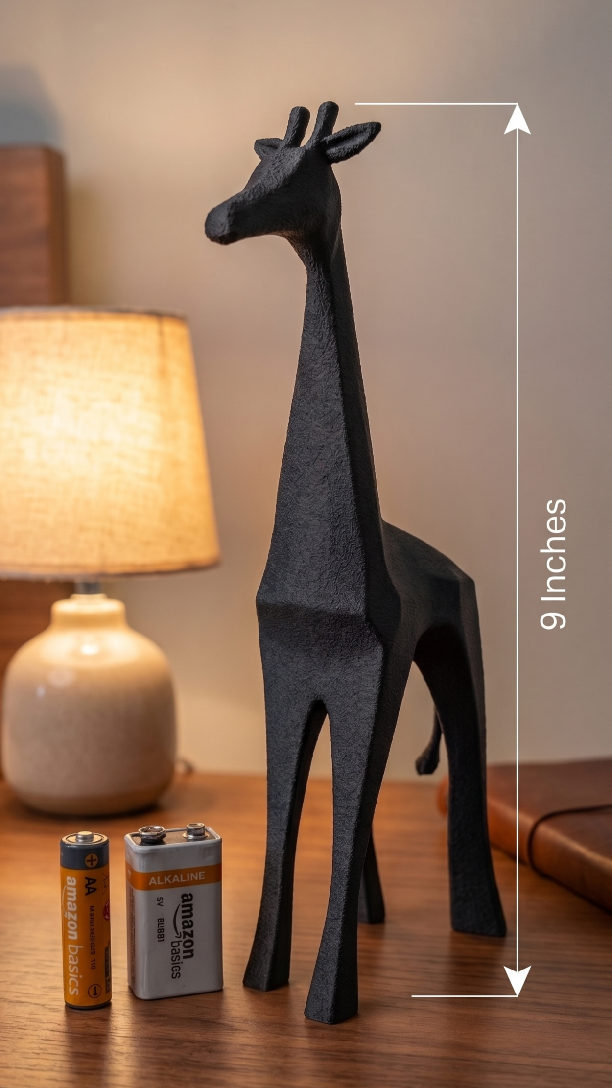 Giraffe Figurine, Minimalist Savannah Model, Modern Wildlife Decor, 3D Printed Nursery Gift