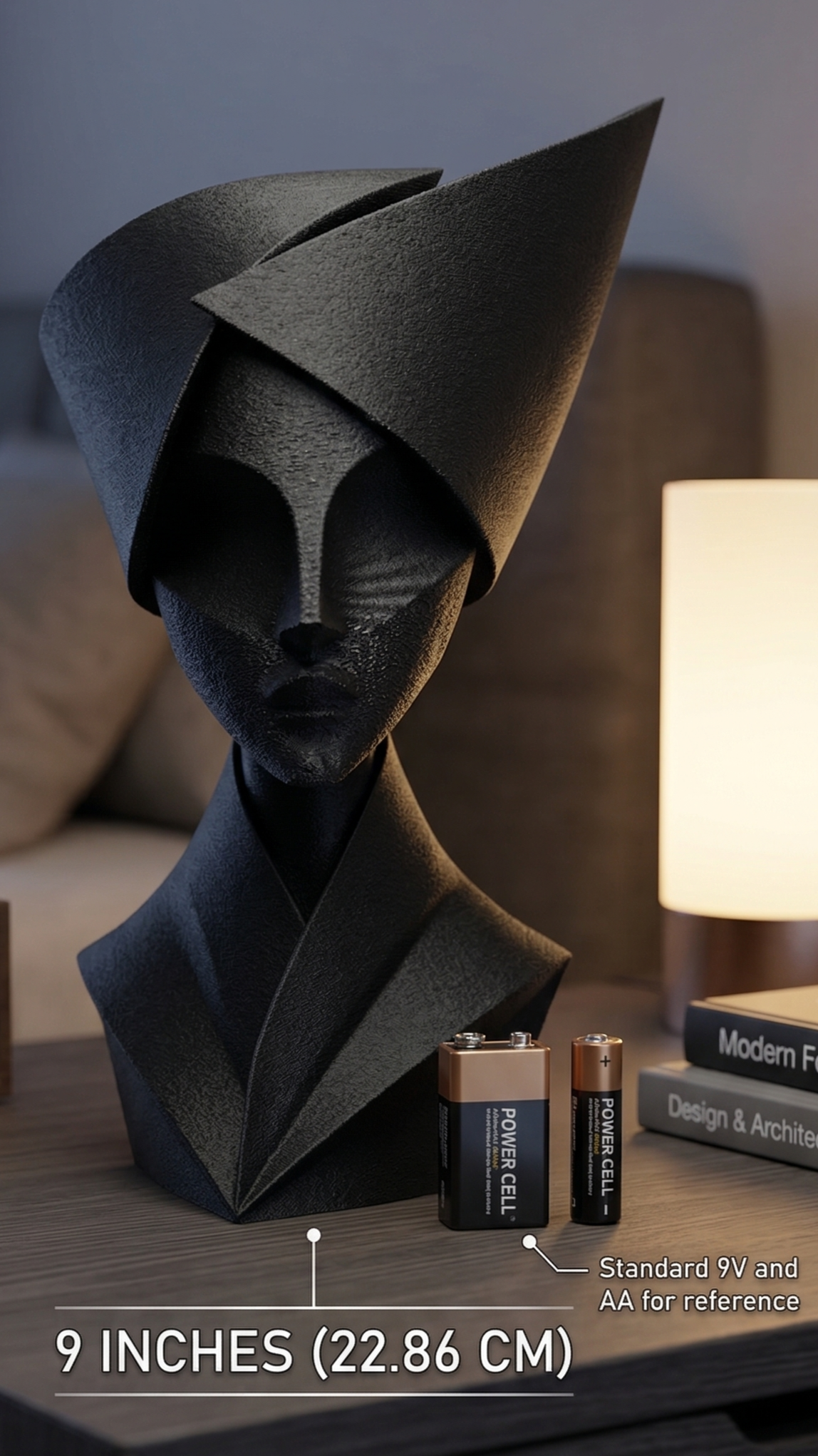 Woman Bust Figurine, Geometric Aristocrat Model, Abstract Female Decor, Modern 3D Printed Art - My Printed Perfections