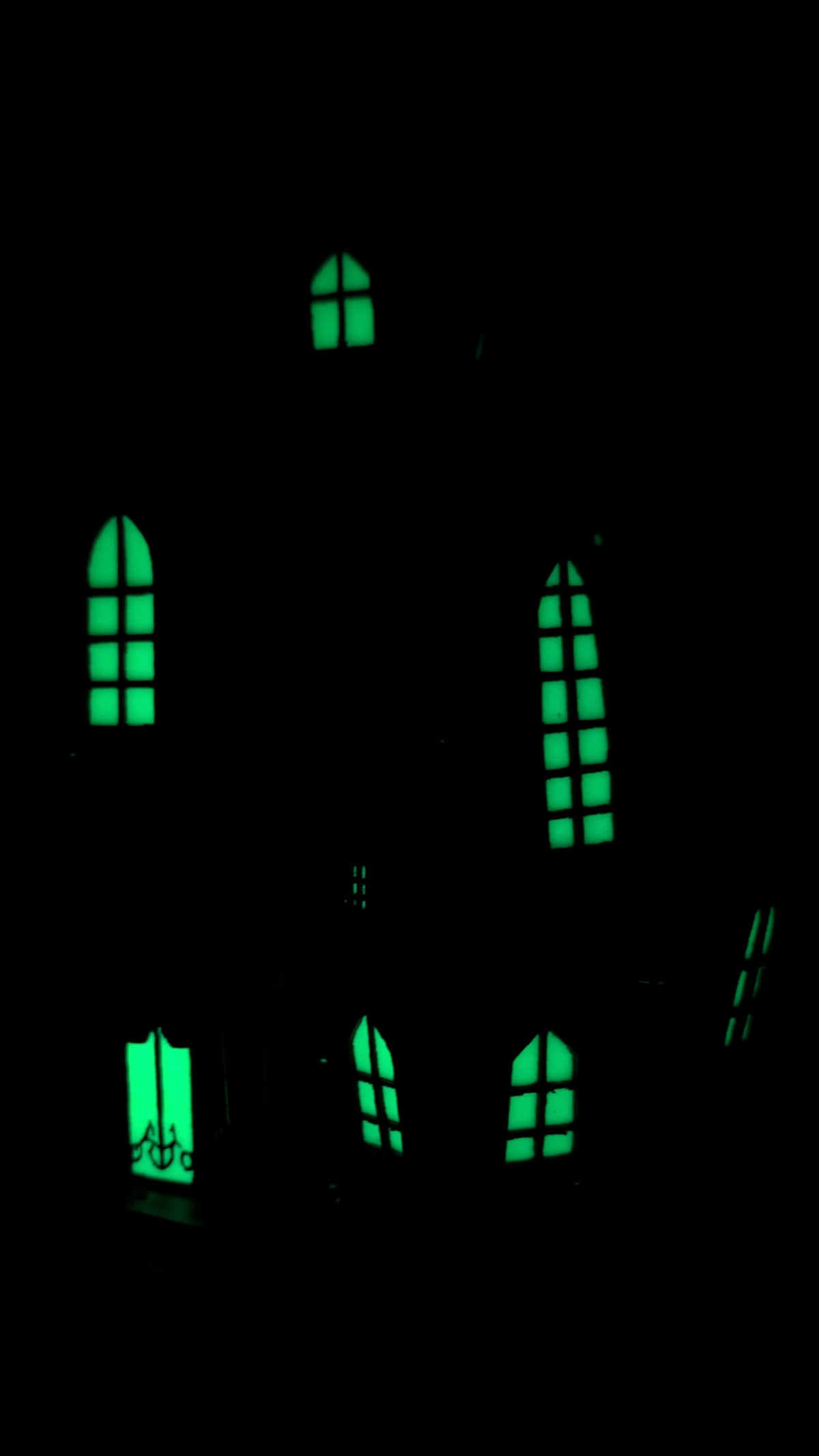 Haunted Mansion Model, Gothic Gable House, Spooky Halloween Decor, Victorian Castle Art