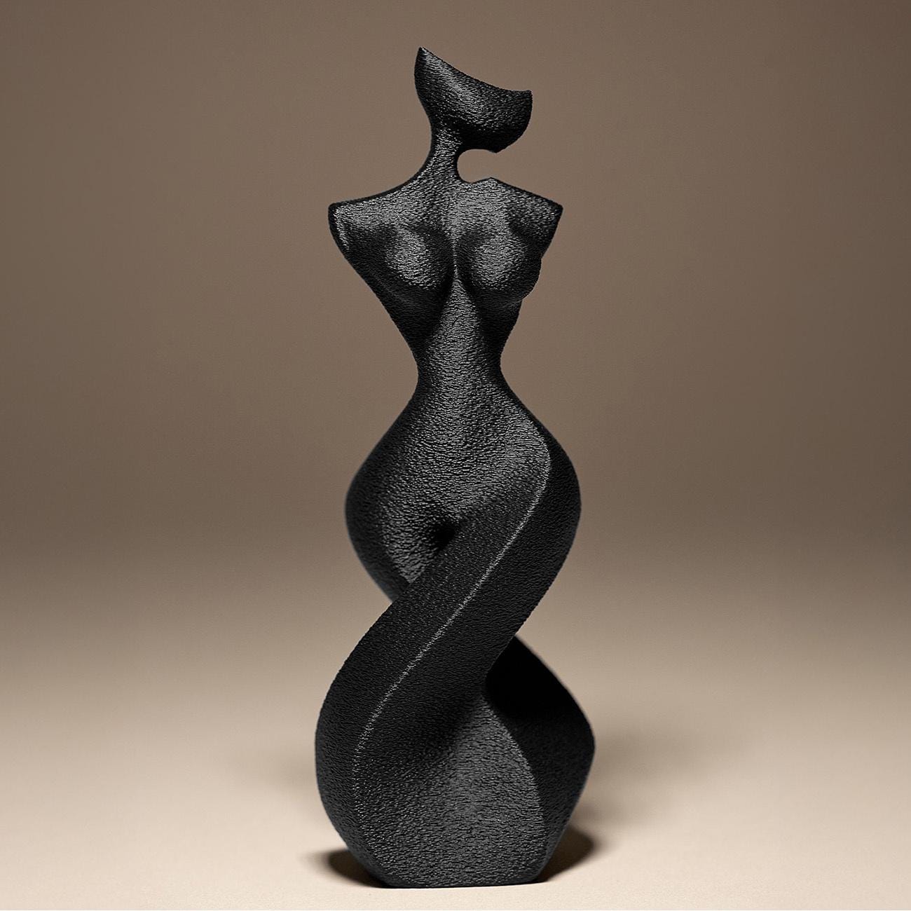 The Sensual Silhouette: Twisting Torso • 3D Printed Plastic Figurine by 29flo - My Printed Perfections