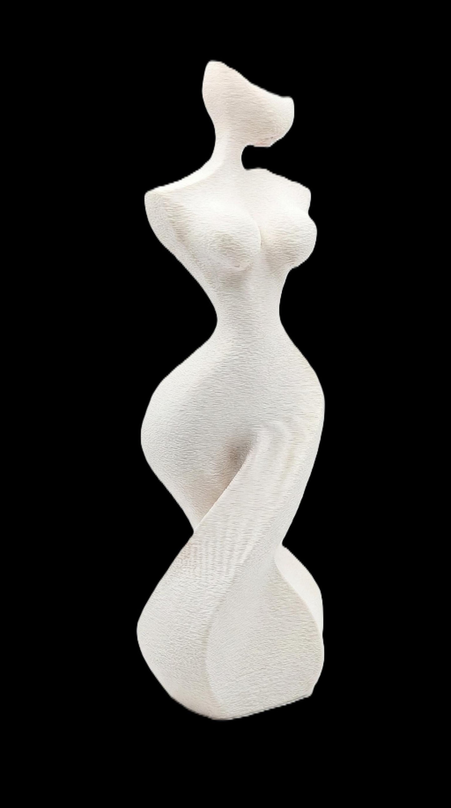 The Sensual Silhouette: Twisting Torso • 3D Printed Plastic Figurine by 29flo - My Printed Perfections