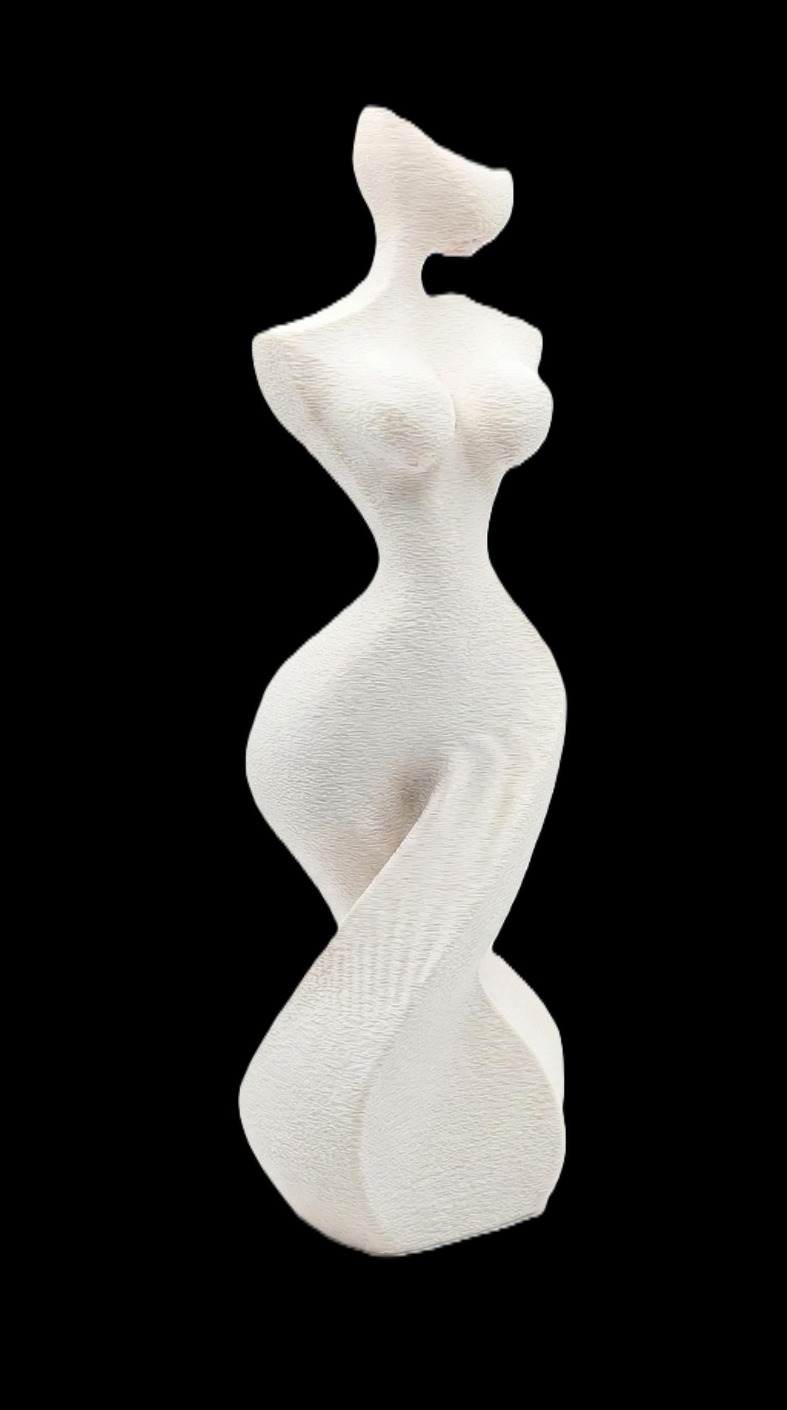 The Sensual Silhouette: Twisting Torso • 3D Printed Plastic Figurine by 29flo - My Printed Perfections