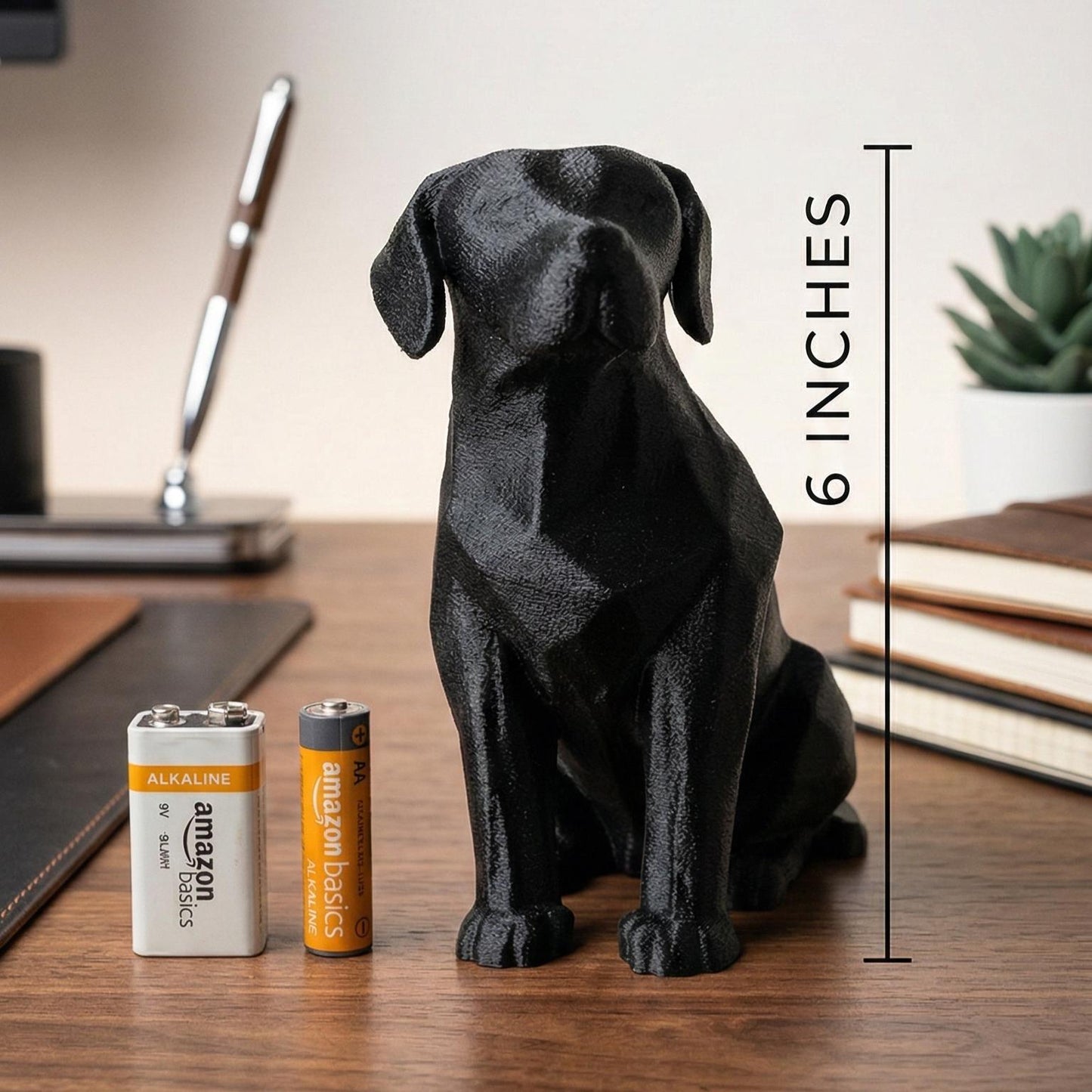 Dog Figurine, Noble Companion Model, Minimalist Animal Decor, Modern 3D Printed Art - My Printed Perfections