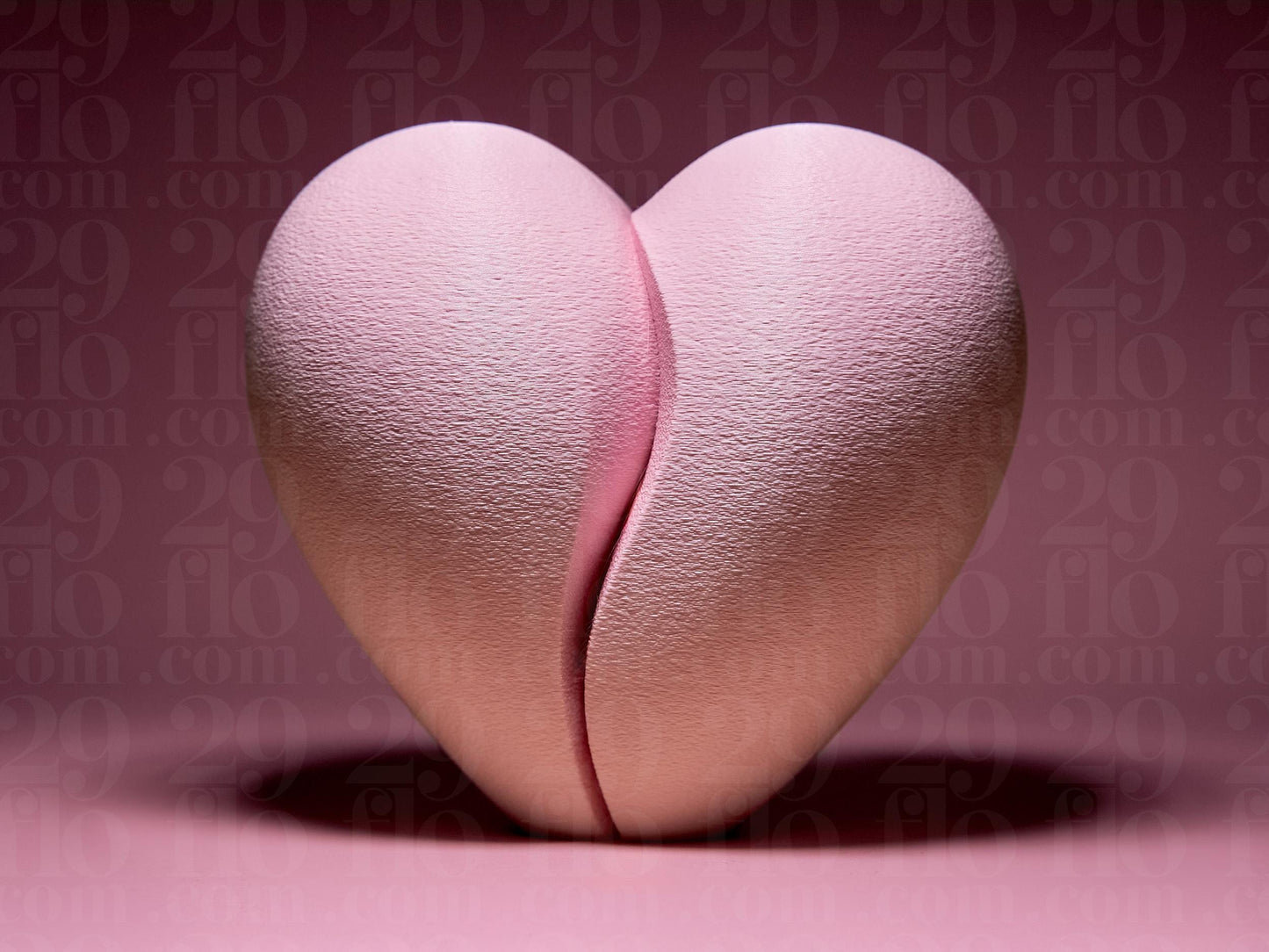 Abstract Heart Sculpture | 3D Printed Figurine | Hushed Harmony Modern Decor | Minimalist Plastic Art Piece, Desk Accessory