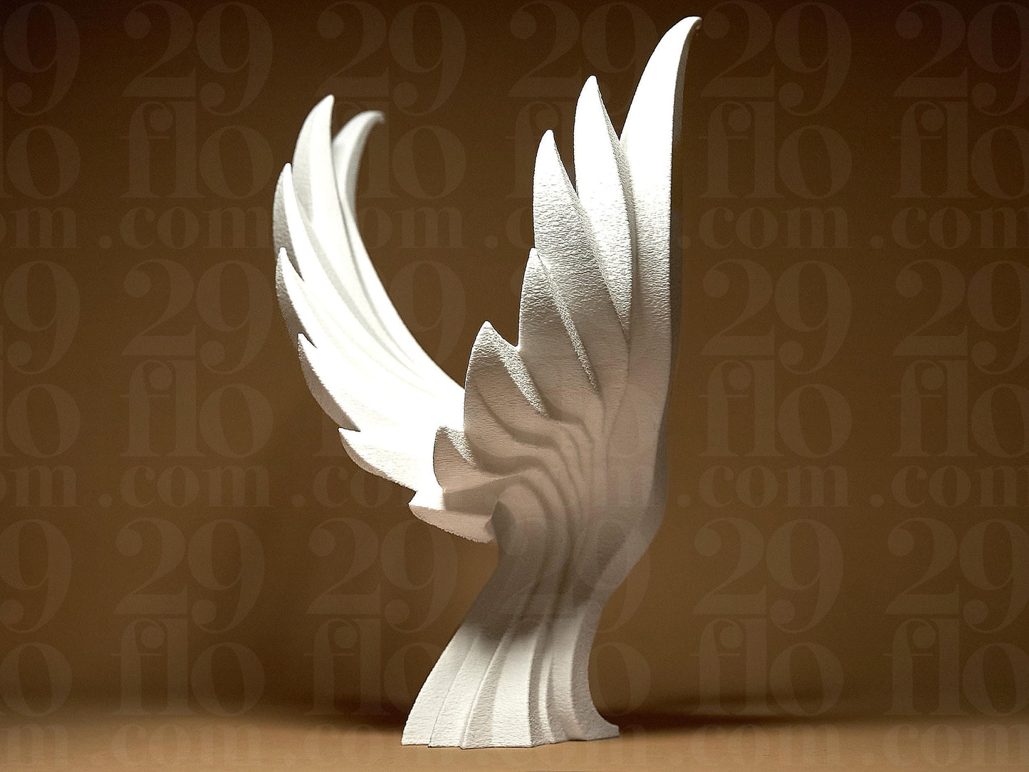 Phoenix Figurine, Mythical Bird Model, Minimalist Fire Decor, Modern 3D Printed Art - My Printed Perfections