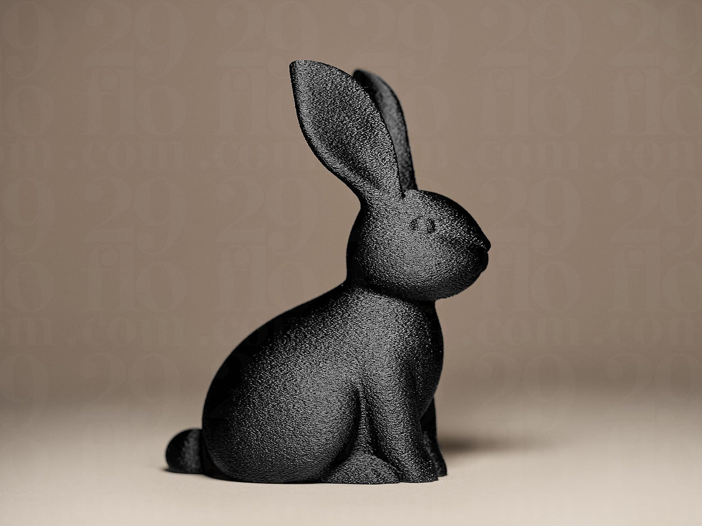 Bunny Figurine, Minimalist Rabbit Model, Modern Animal Decor, 3D Printed Art - My Printed Perfections