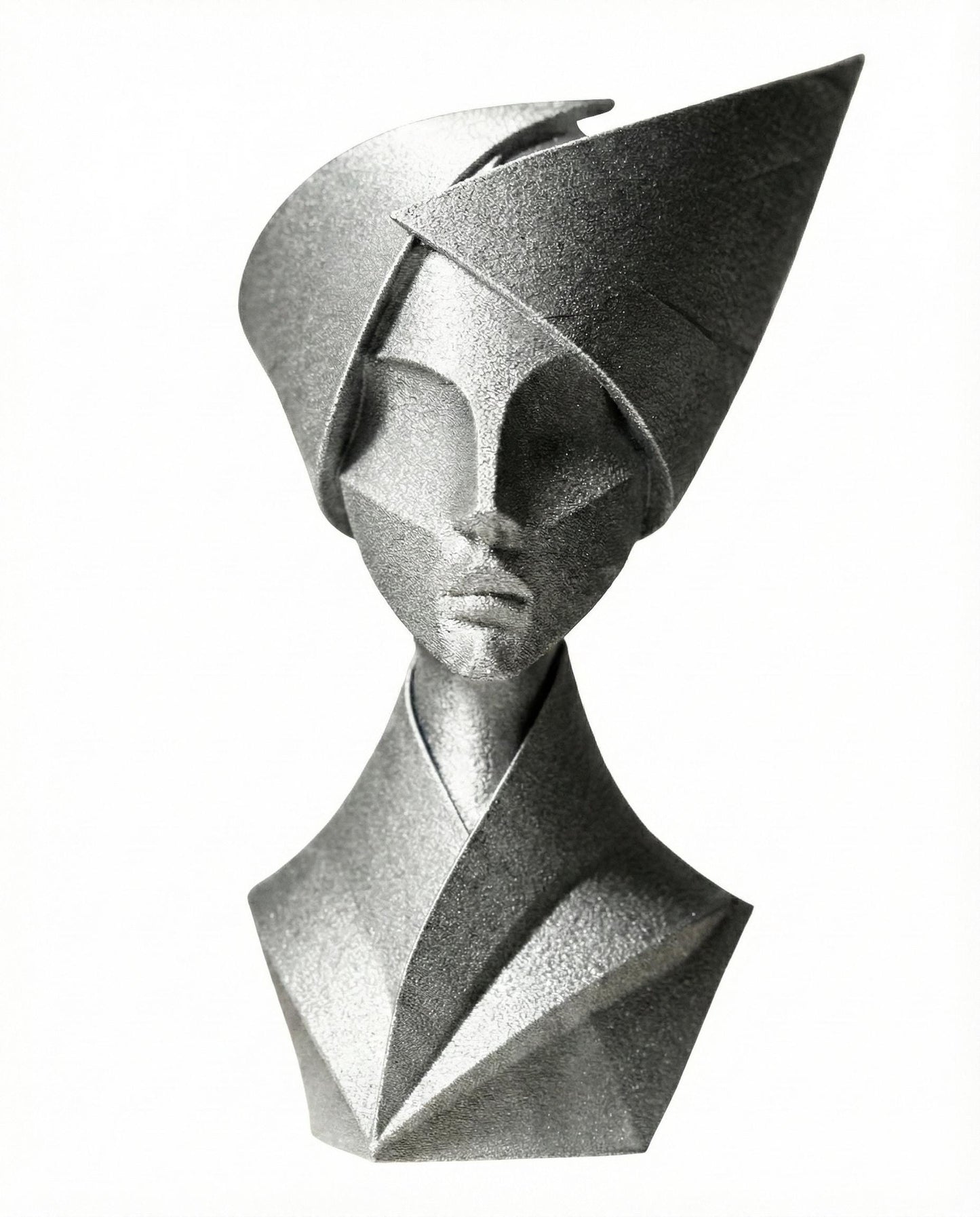 Woman Bust Figurine, Geometric Aristocrat Model, Abstract Female Decor, Modern 3D Printed Art - My Printed Perfections