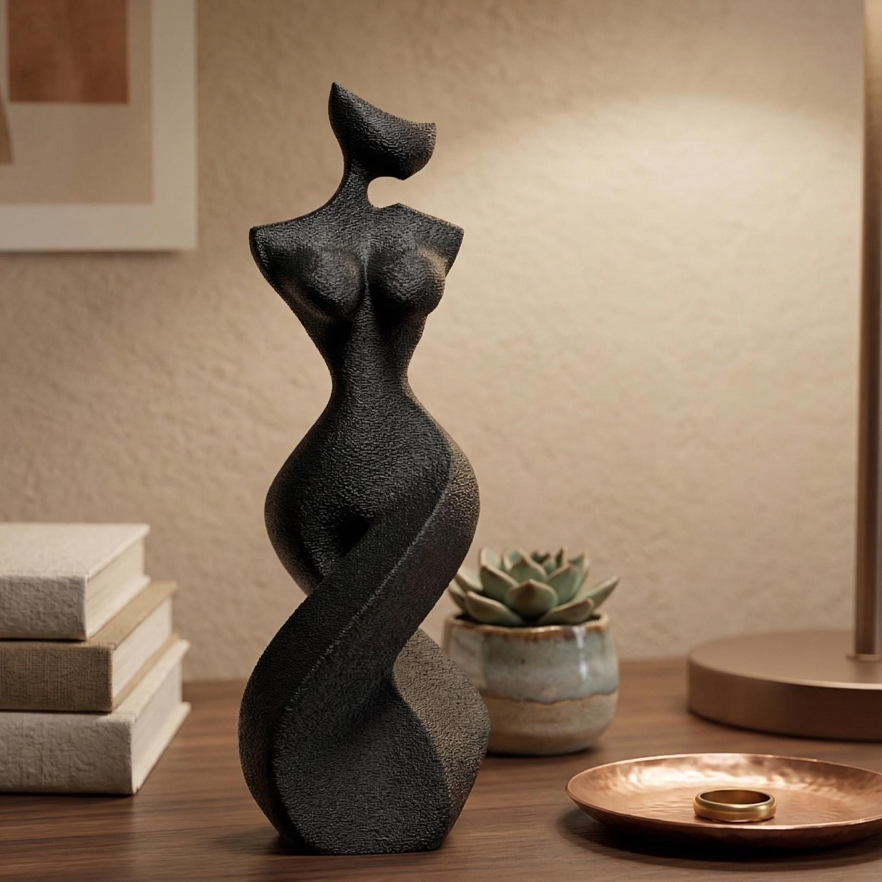 The Sensual Silhouette: Twisting Torso • 3D Printed Plastic Figurine by 29flo - My Printed Perfections